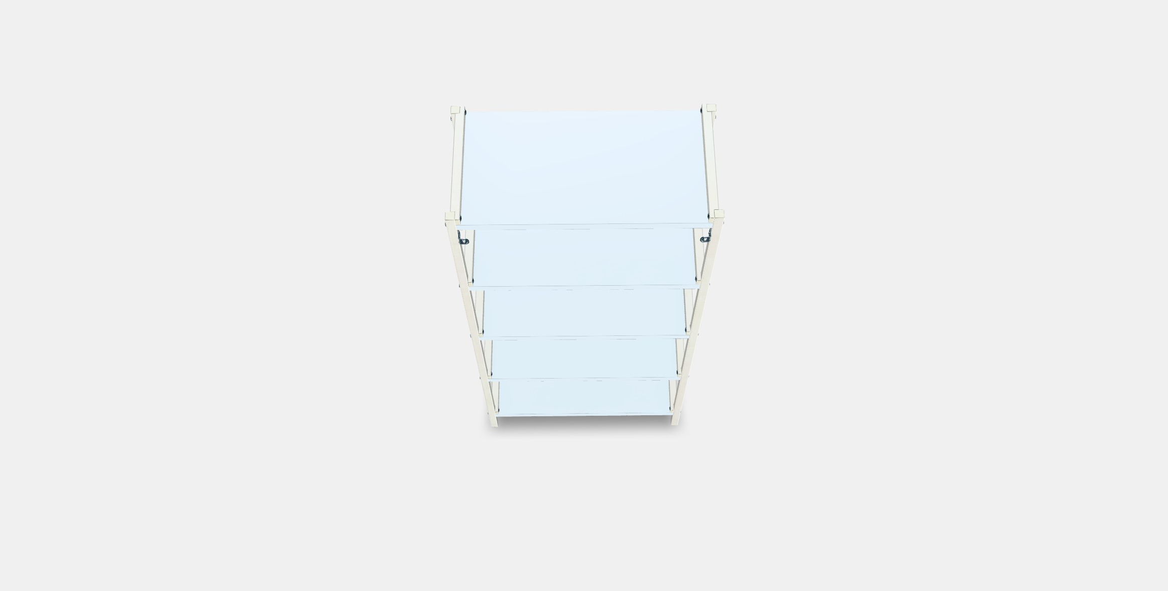 EKENABBEN Open shelving unit 1 Low-poly 3D model_4