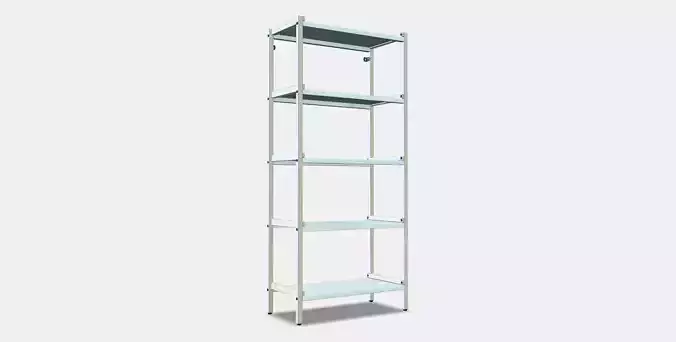 EKENABBEN Open shelving unit 1 Low-poly 3D model
