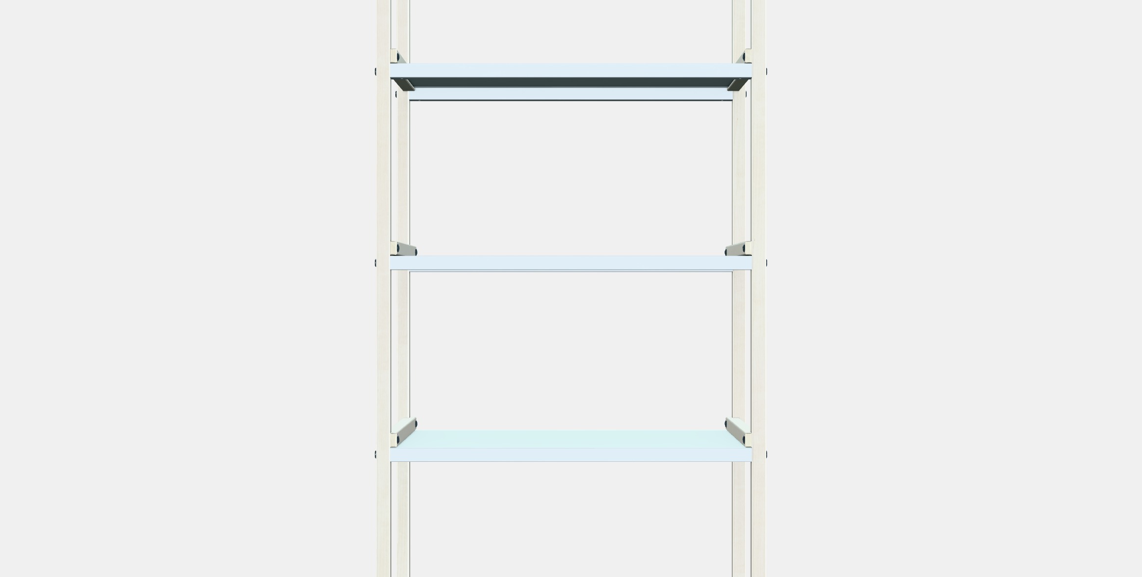 EKENABBEN Open shelving unit 1 Low-poly 3D model_15