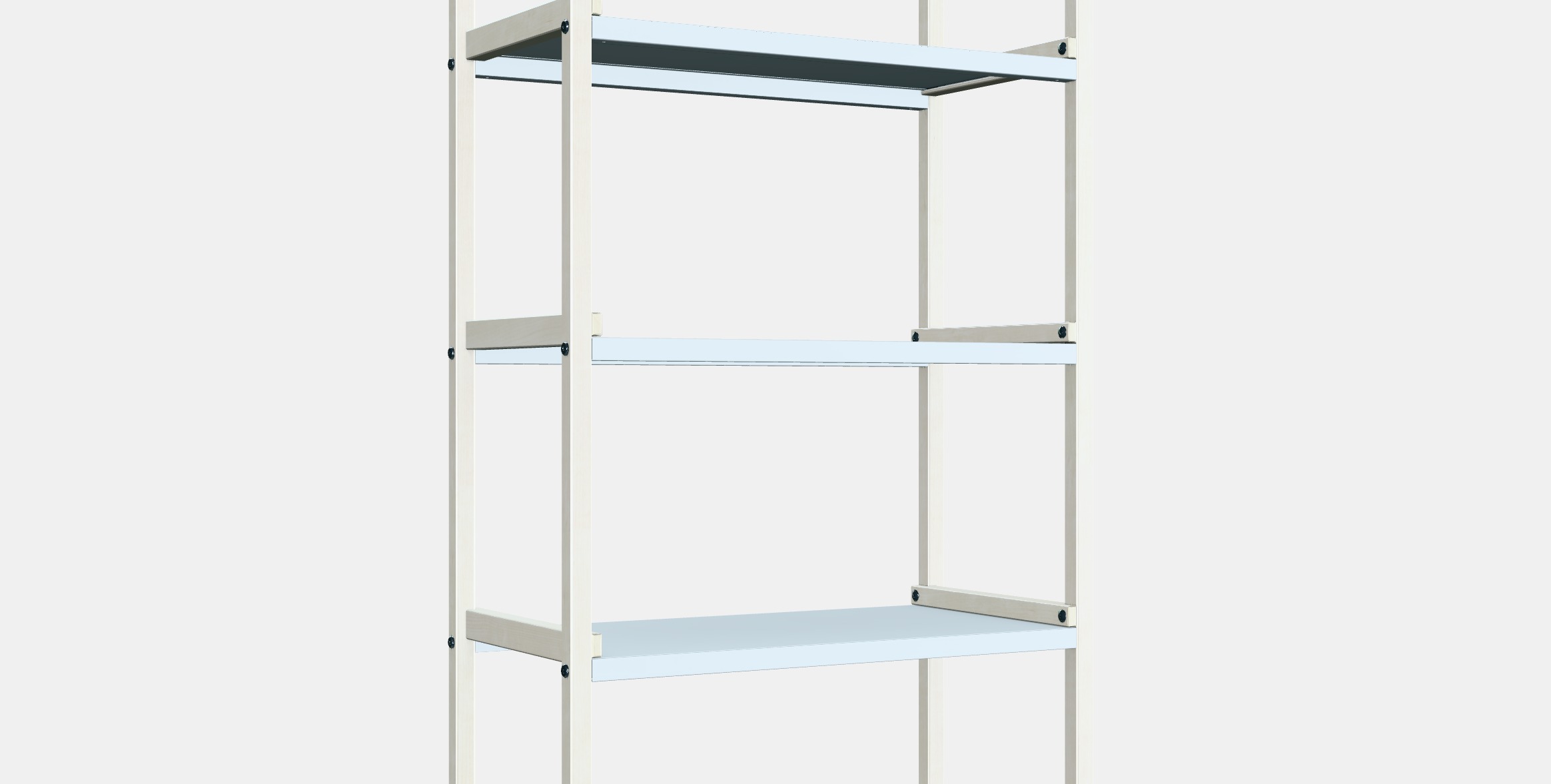EKENABBEN Open shelving unit 1 Low-poly 3D model_6