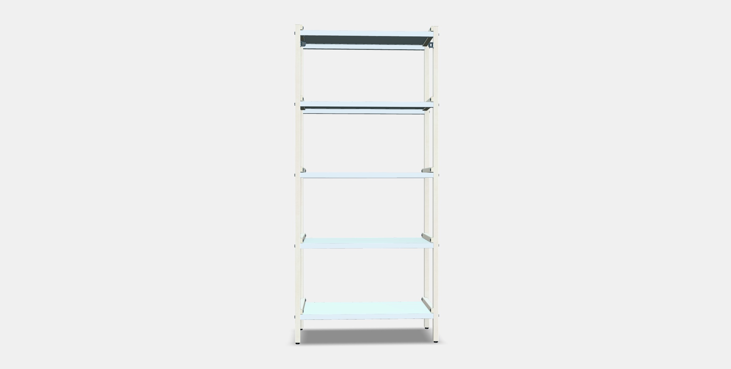 EKENABBEN Open shelving unit 1 Low-poly 3D model_14