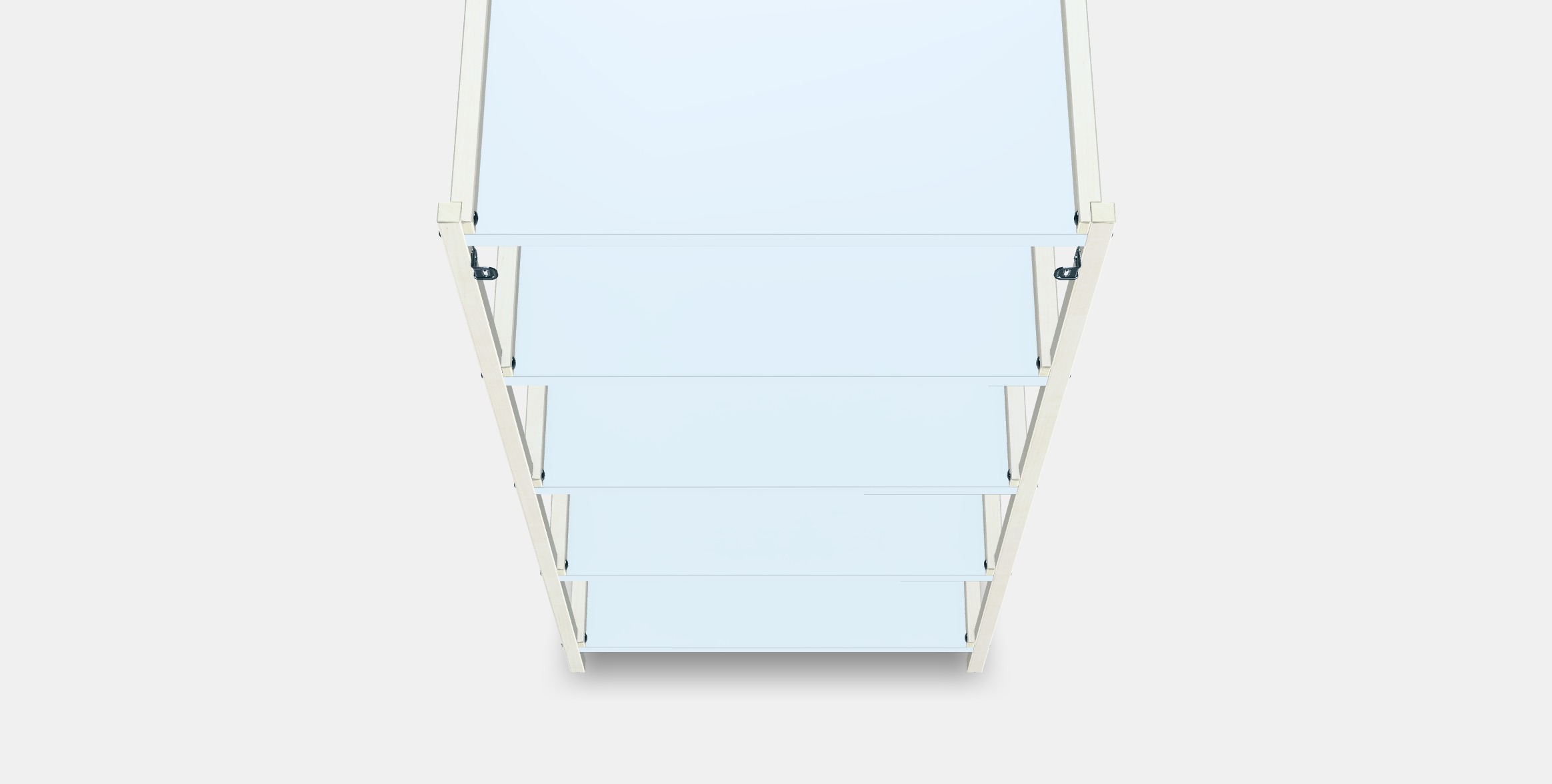 EKENABBEN Open shelving unit 1 Low-poly 3D model_2