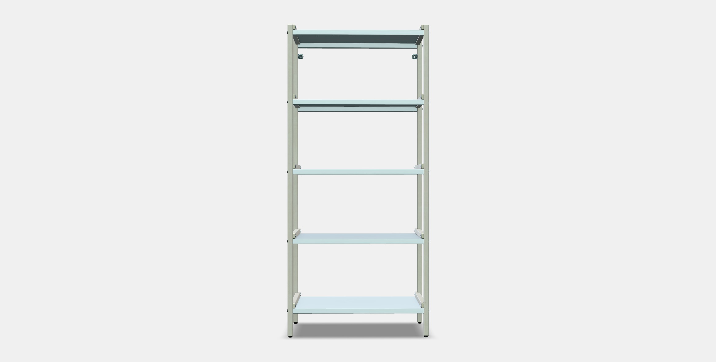 EKENABBEN Open shelving unit 1 Low-poly 3D model_10