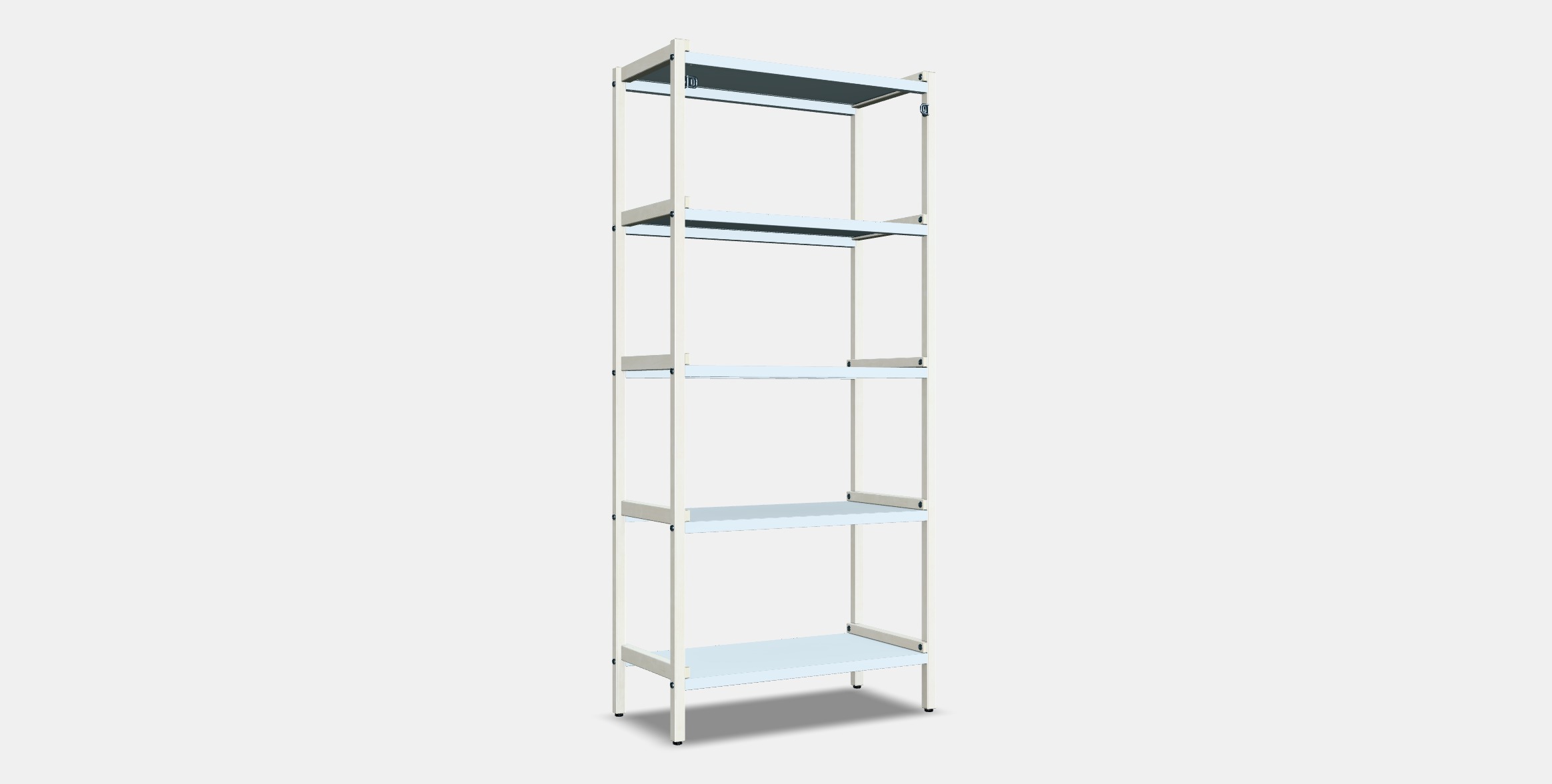 EKENABBEN Open shelving unit 1 Low-poly 3D model_16
