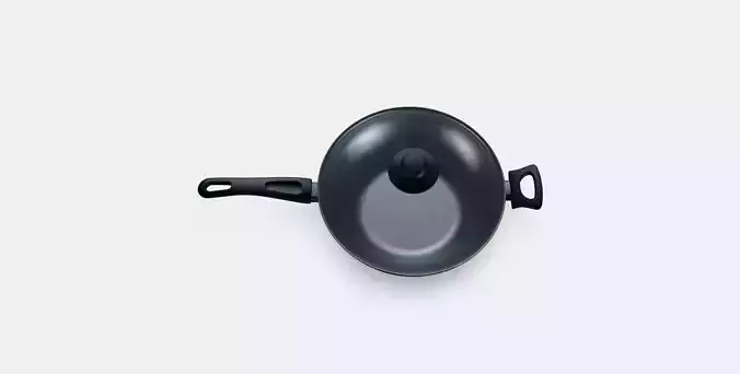 HEMLAGAD Wok with lid