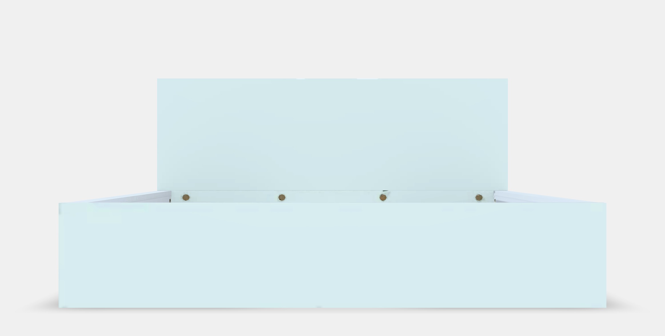 MALM Bed frame high w 4 storage boxes 13 1 Low-poly 3D model_11