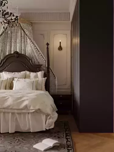 American-style bedroom