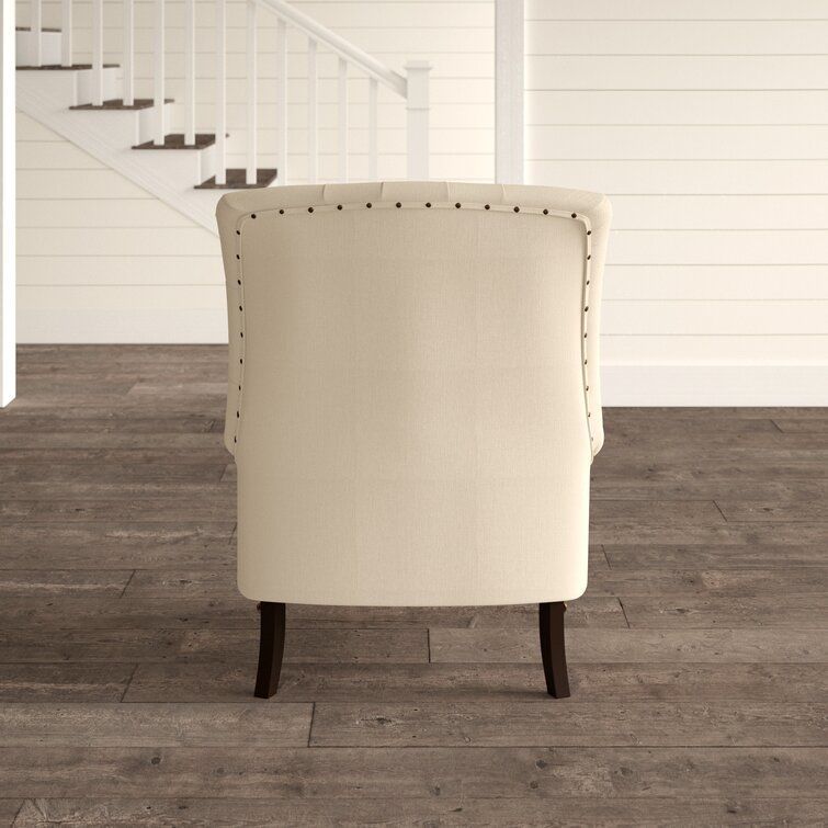 Bull Isley Wide Tufted Linen Arm Chair Sofa 3D model_8