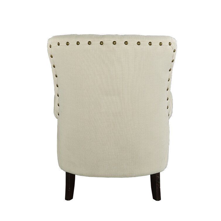 Bull Isley Wide Tufted Linen Arm Chair Sofa 3D model_4