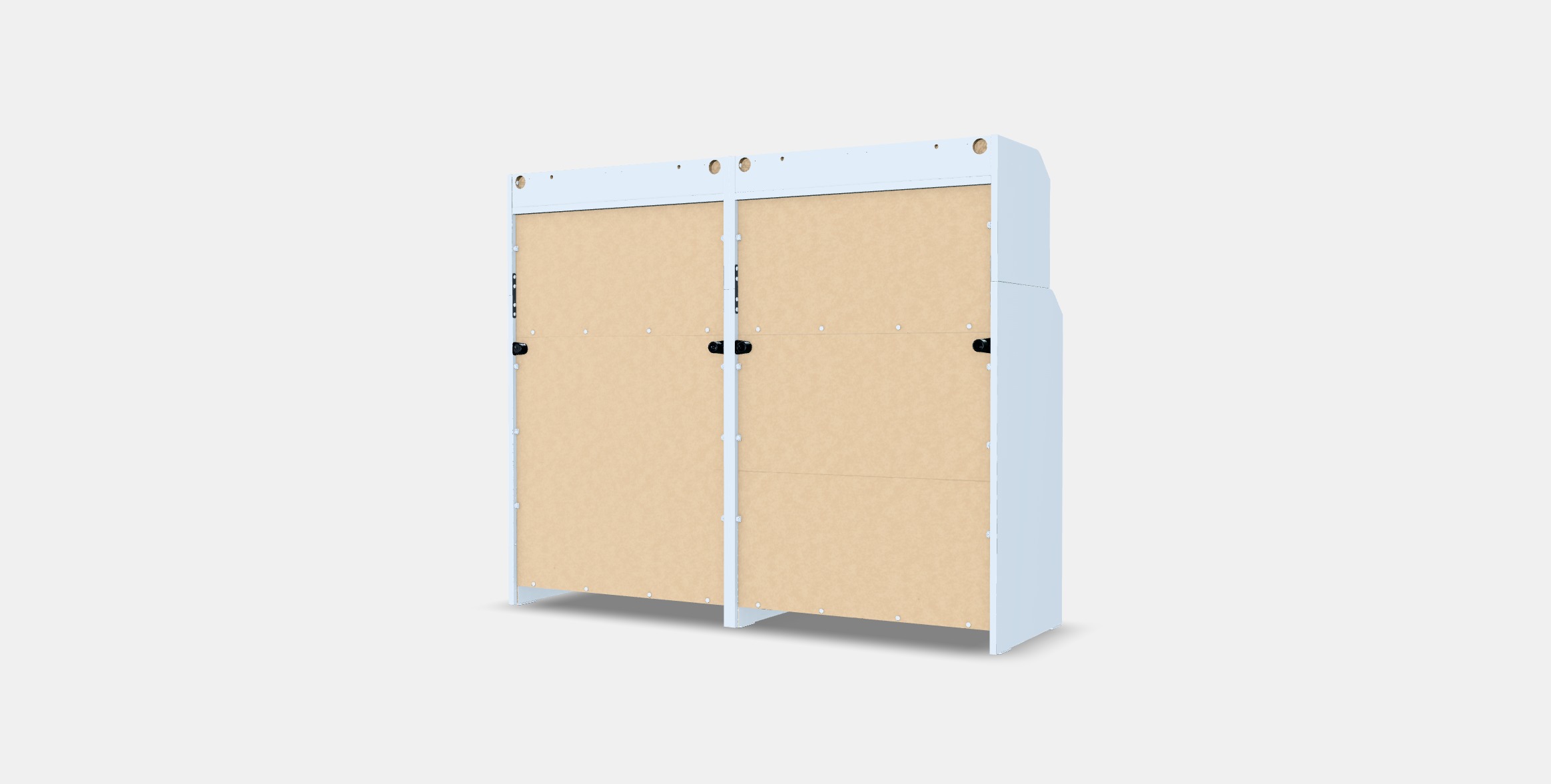 HAUGA Storage combination 6 Low-poly 3D model_4