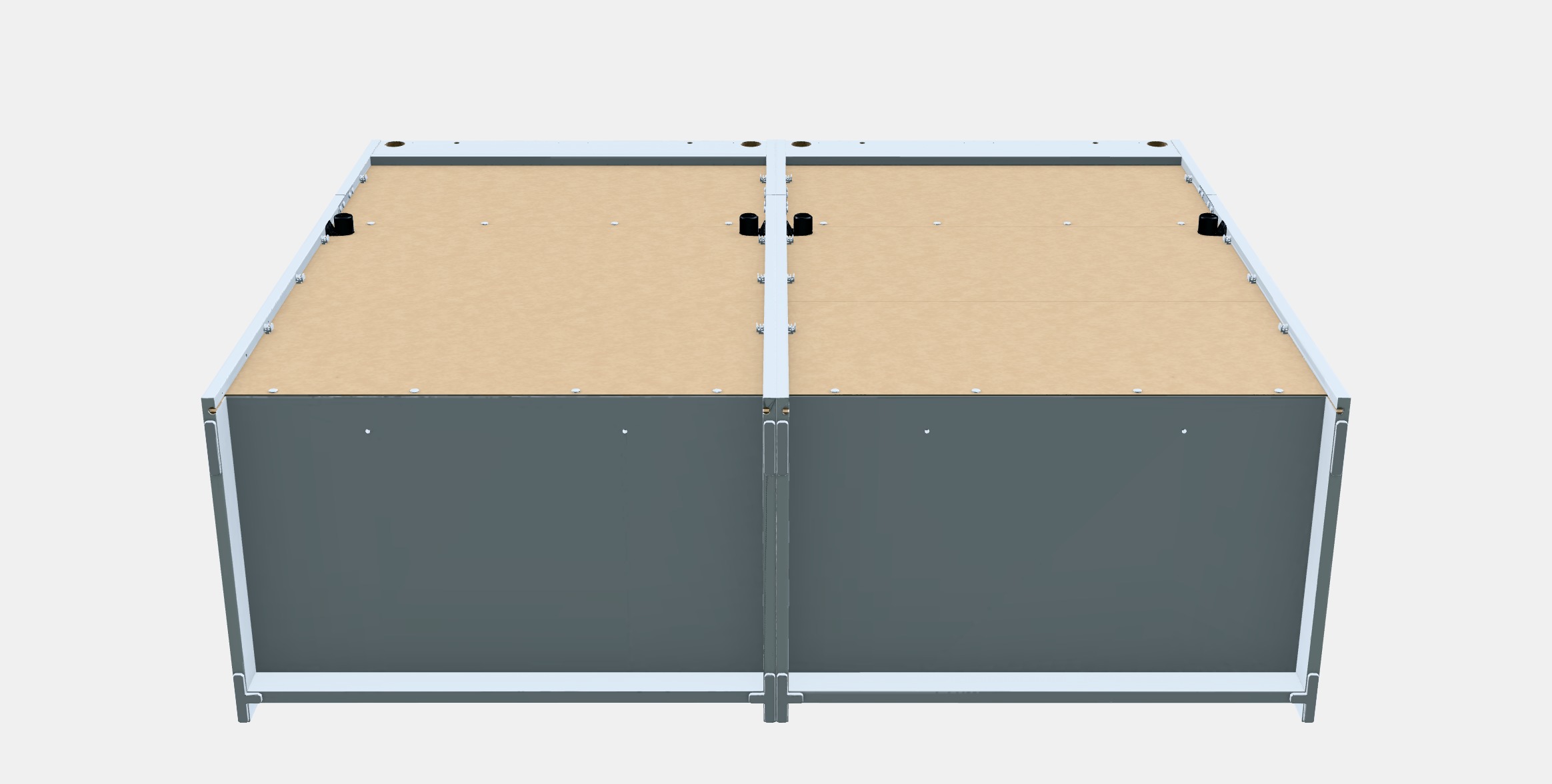 HAUGA Storage combination 6 Low-poly 3D model_8