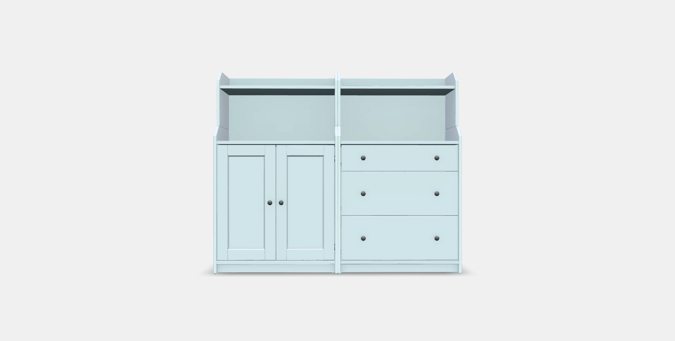 HAUGA Storage combination 6 Low-poly 3D model_9