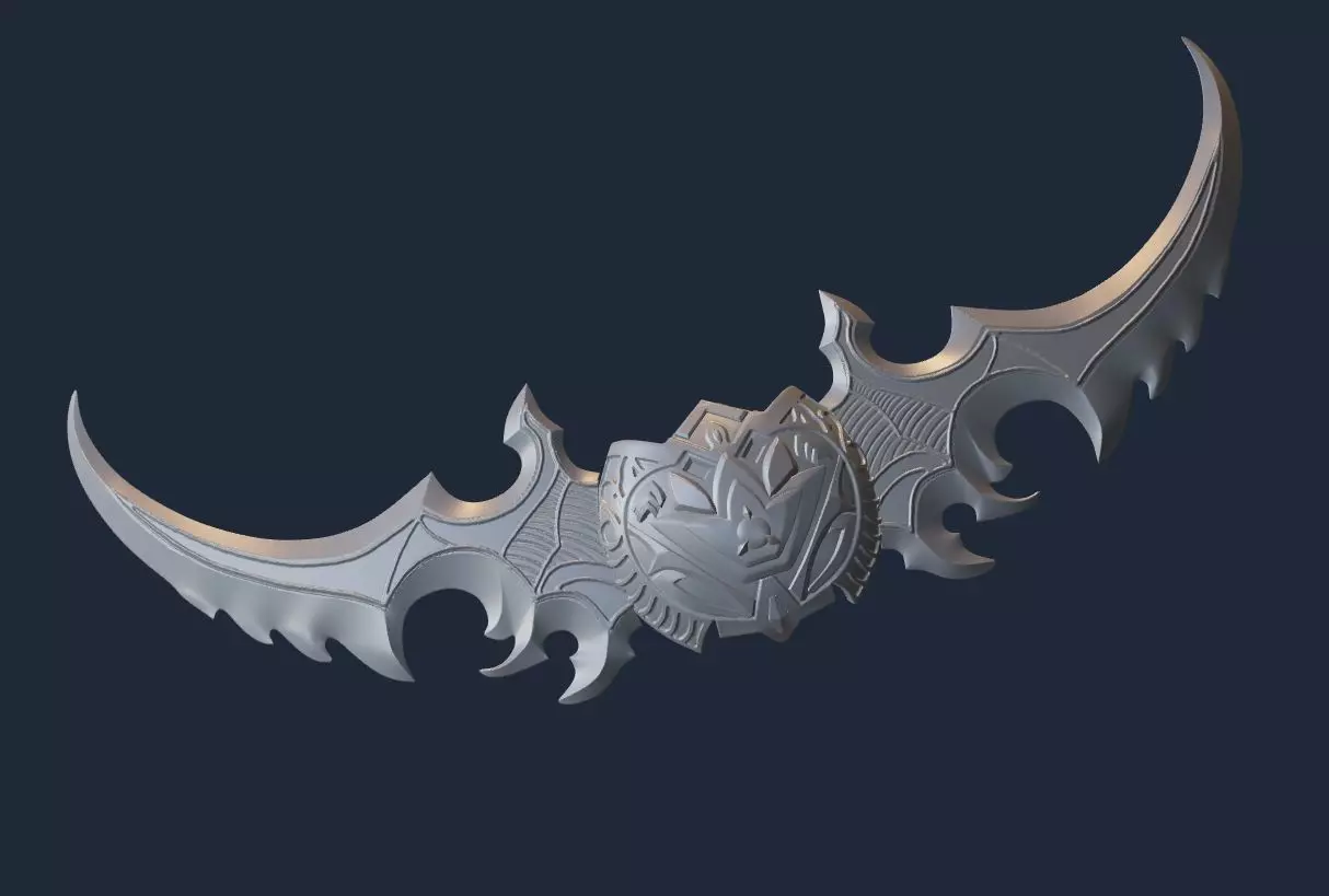 Twin Blades of Azzinoth World of Warcraft Warglaive Illidan 3D print model_0