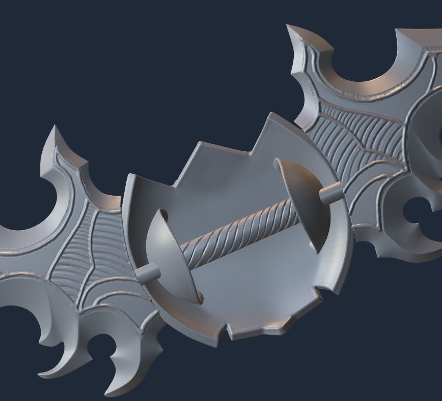 Twin Blades of Azzinoth World of Warcraft Warglaive Illidan 3D print model_3