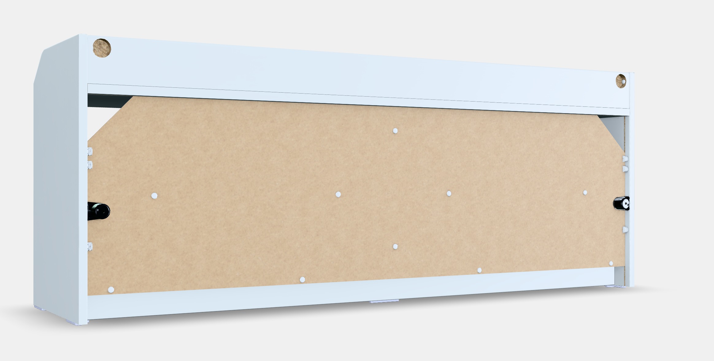 HAUGA TV bench Low-poly 3D model_6