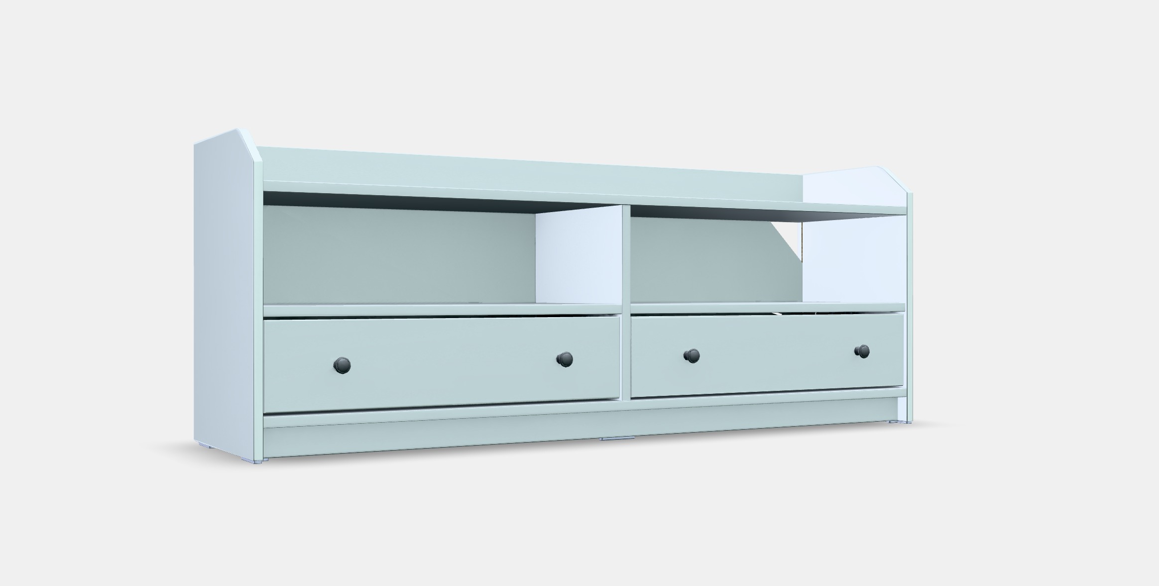 HAUGA TV bench Low-poly 3D model_9