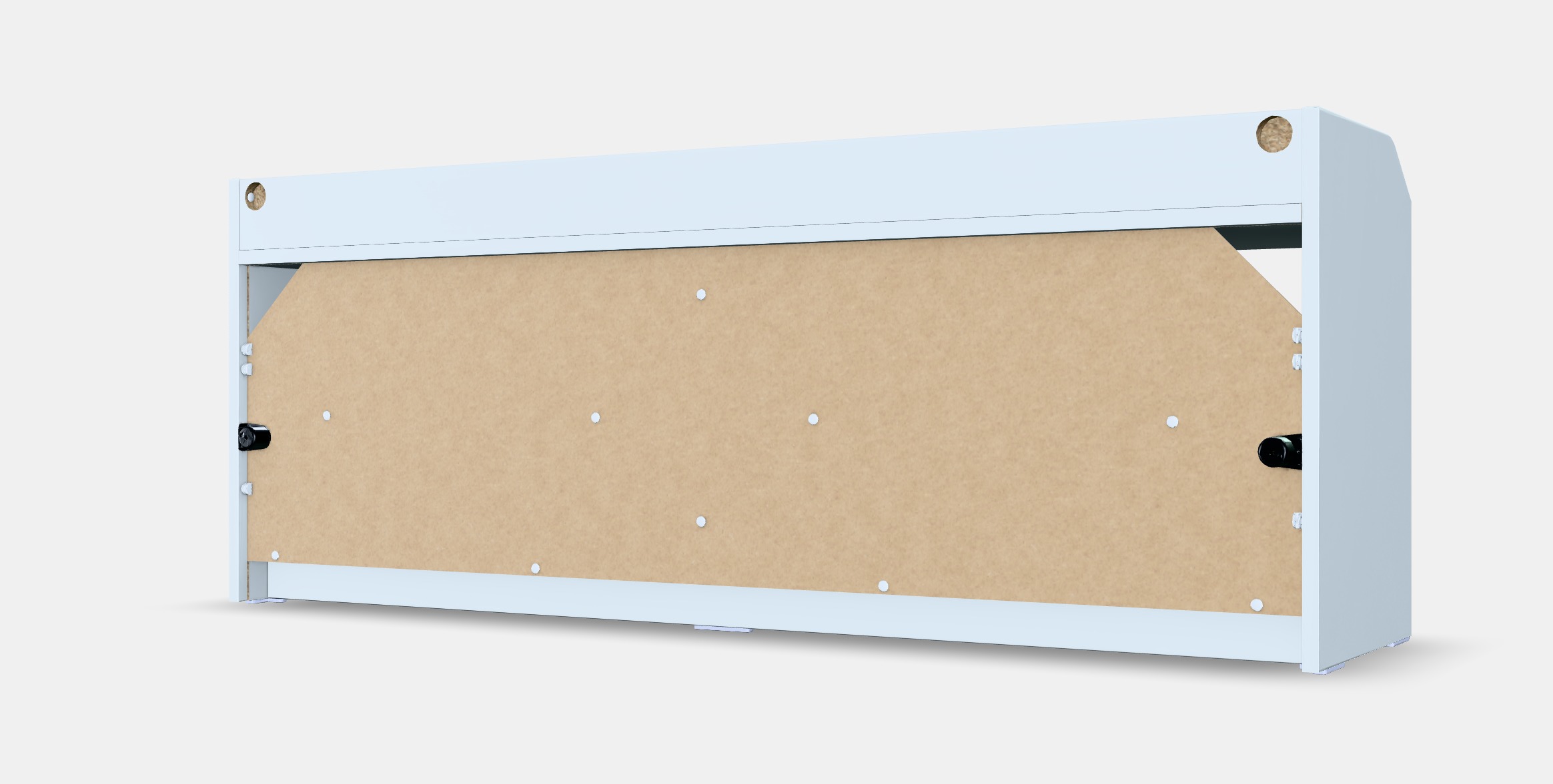 HAUGA TV bench Low-poly 3D model_7