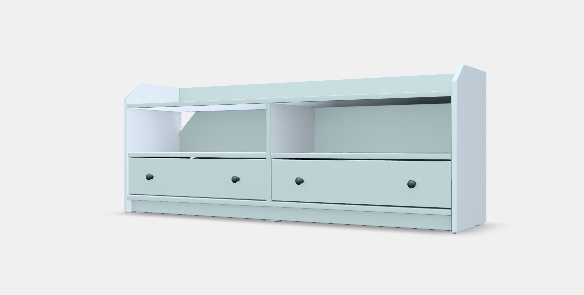 HAUGA TV bench Low-poly 3D model_13