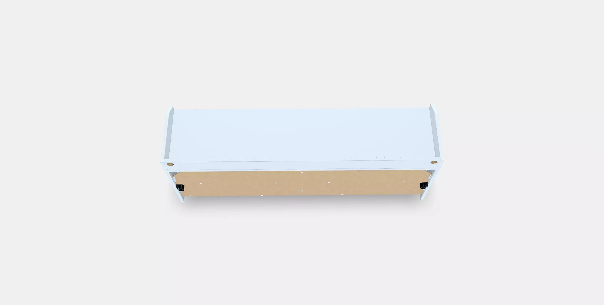 HAUGA TV bench Low-poly 3D model_0