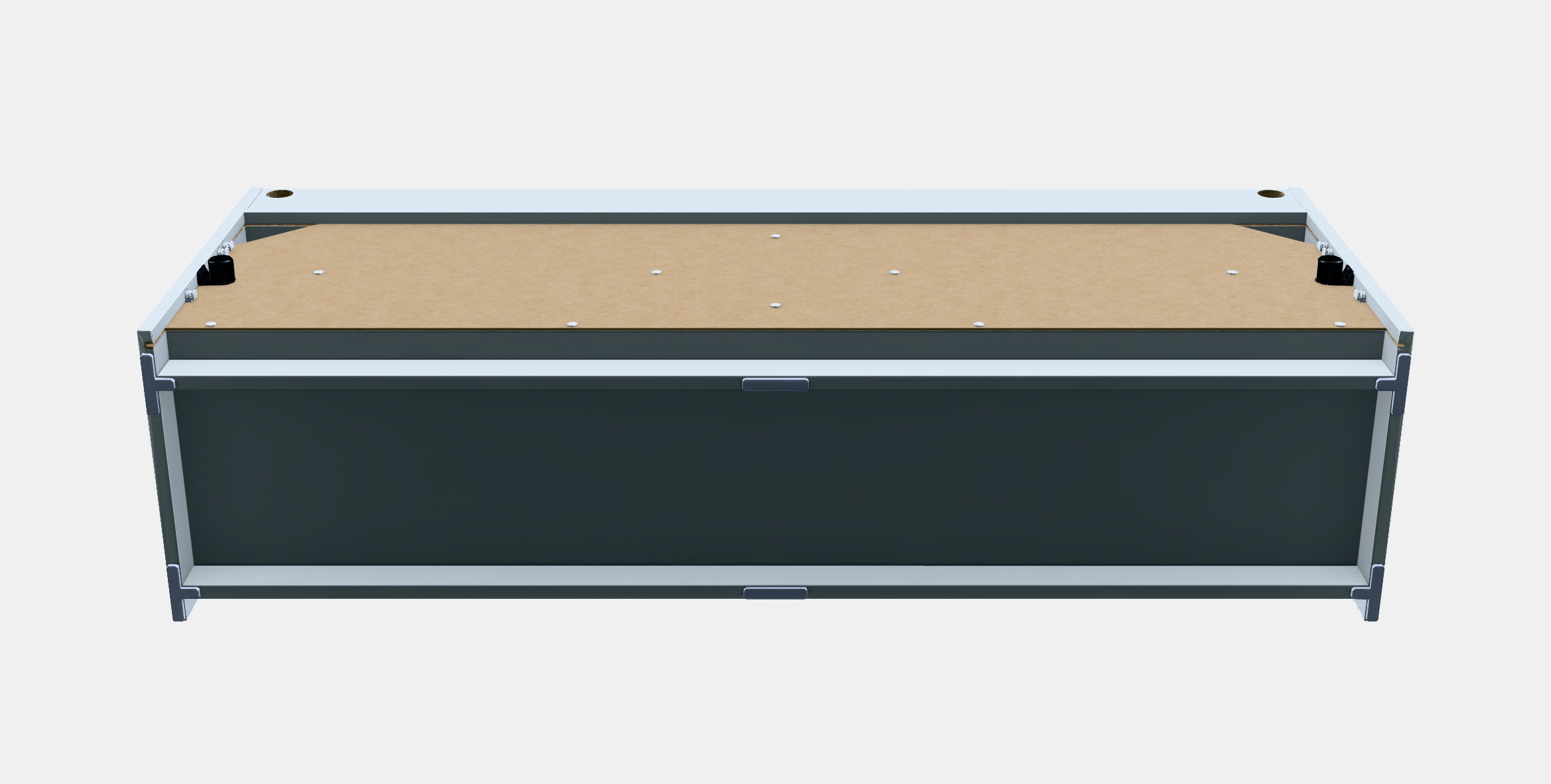 HAUGA TV bench Low-poly 3D model_8