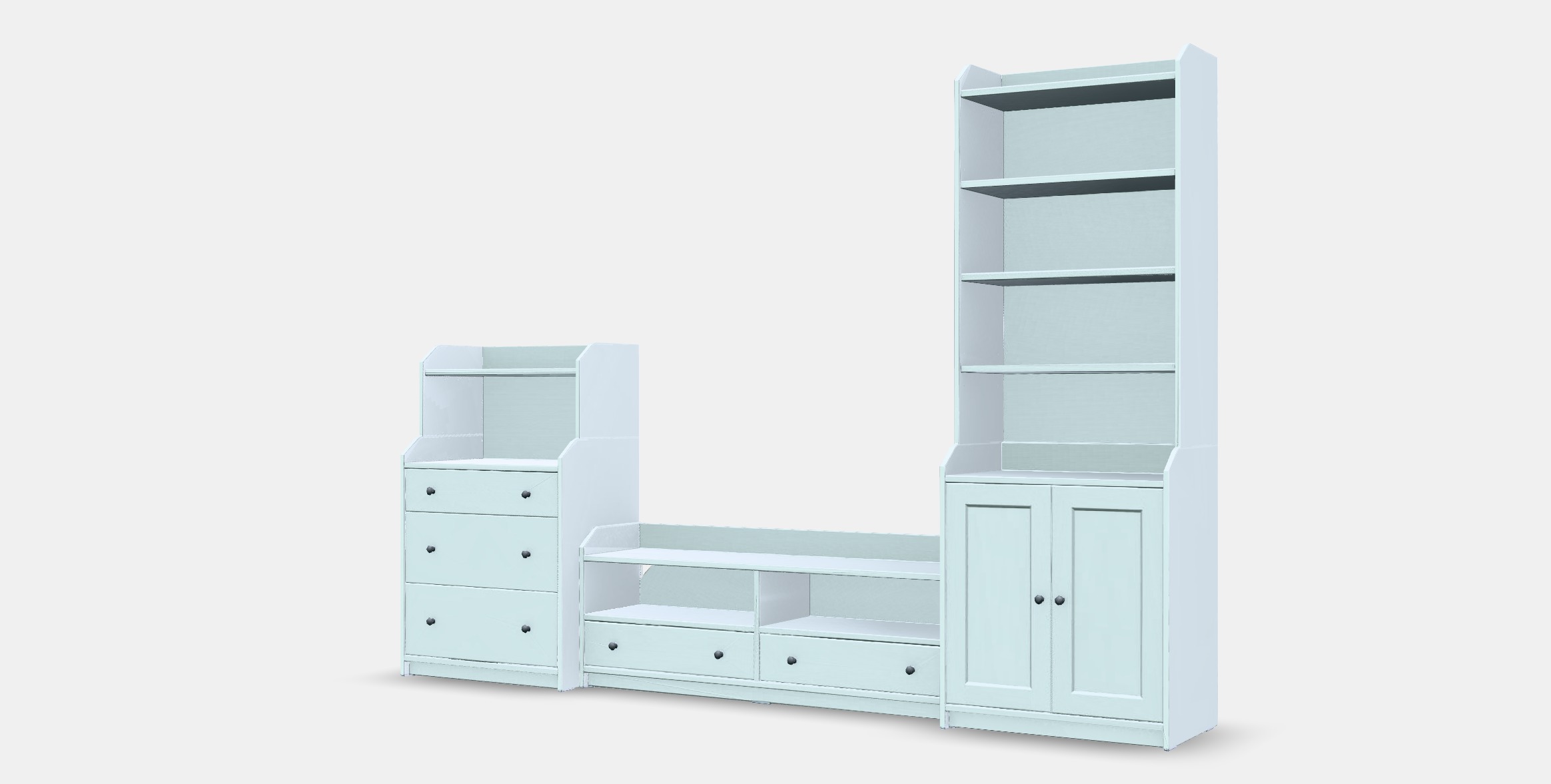 HAUGA TV-storage combination 1 Low-poly 3D model_13