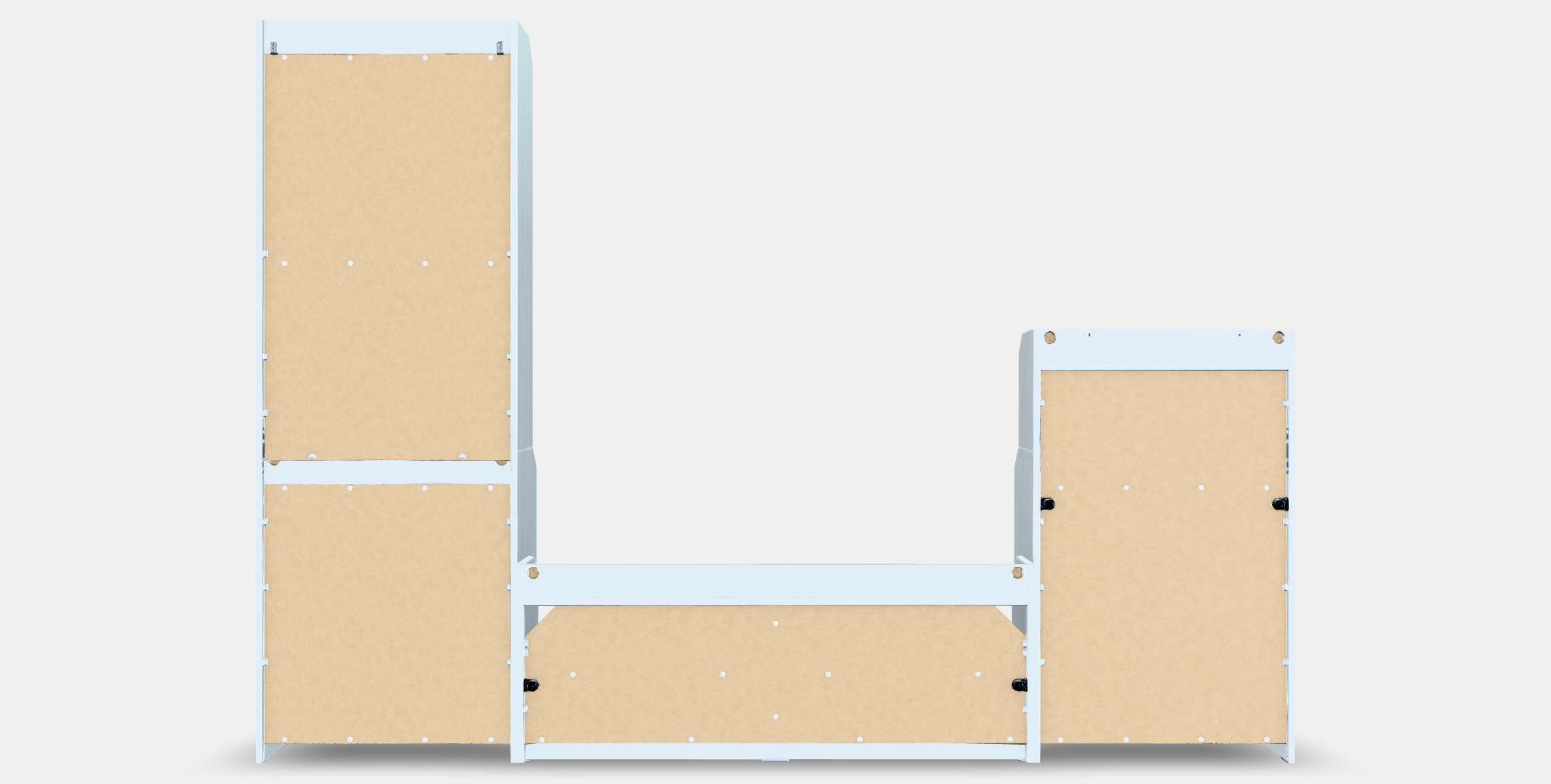 HAUGA TV-storage combination 1 Low-poly 3D model_15