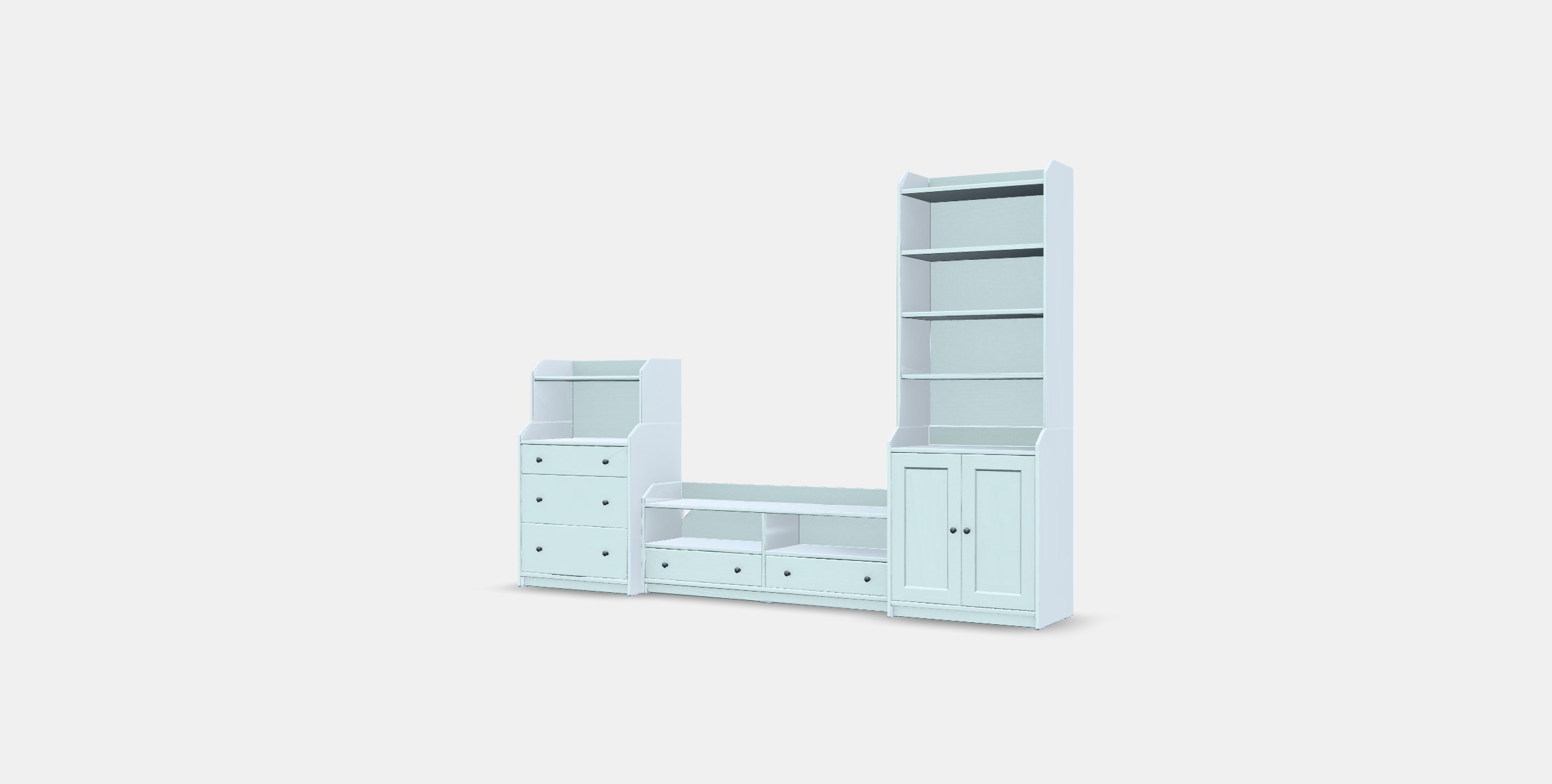 HAUGA TV-storage combination 1 Low-poly 3D model_12