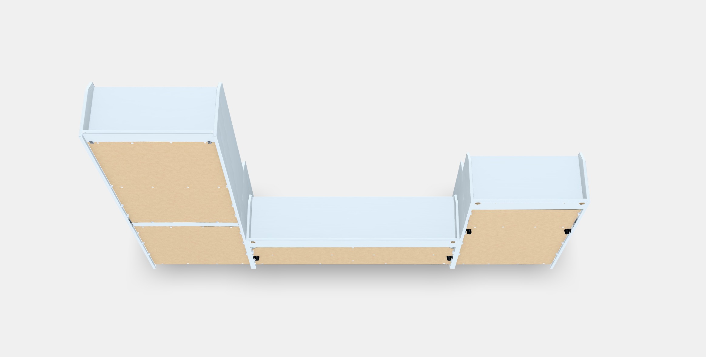 HAUGA TV-storage combination 1 Low-poly 3D model_4