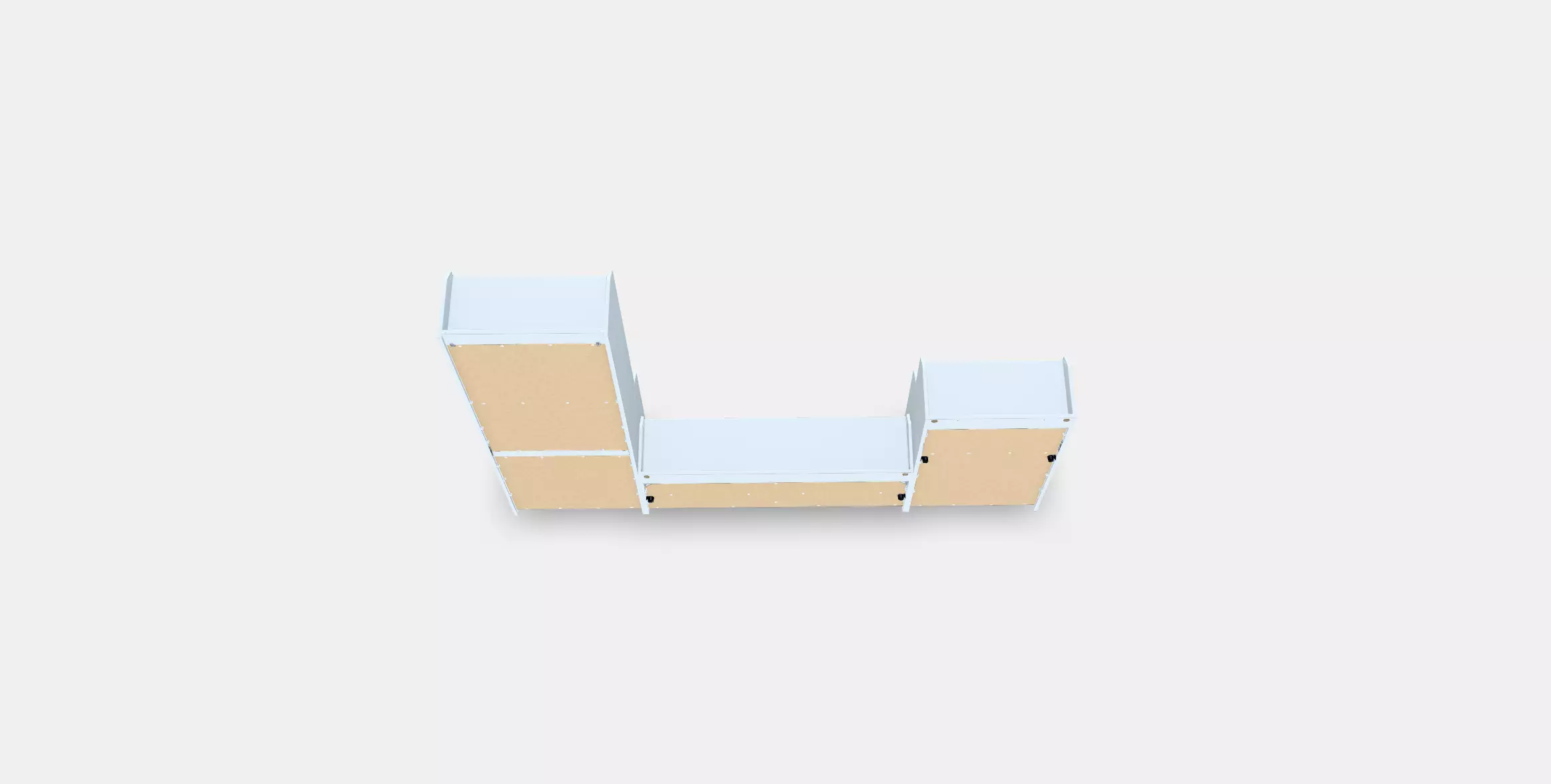 HAUGA TV-storage combination 1 Low-poly 3D model_0