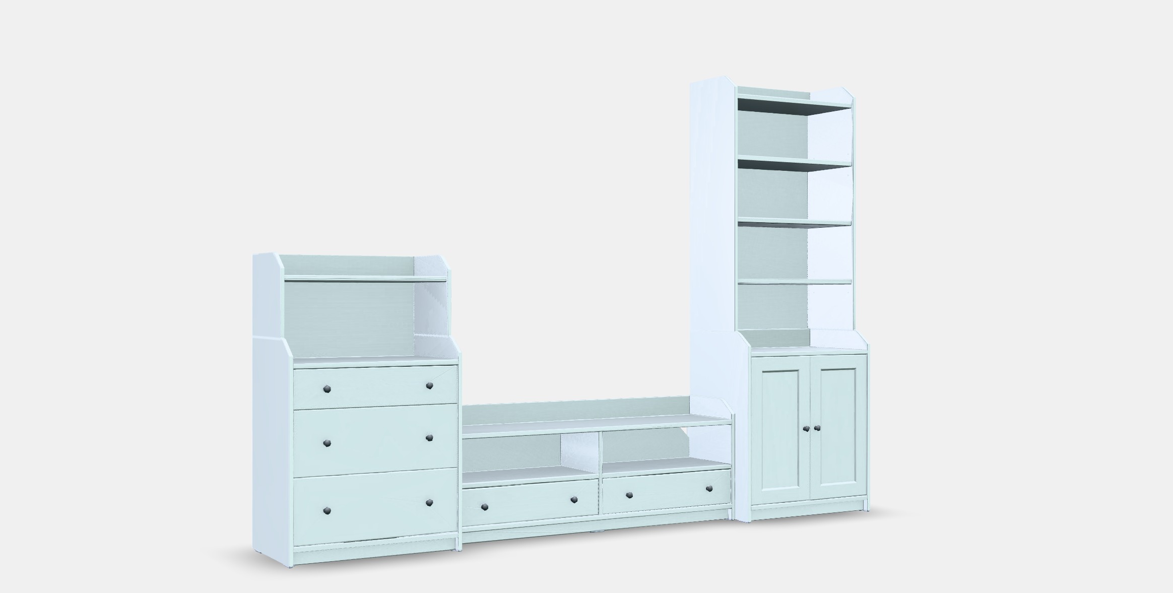 HAUGA TV-storage combination 1 Low-poly 3D model_9