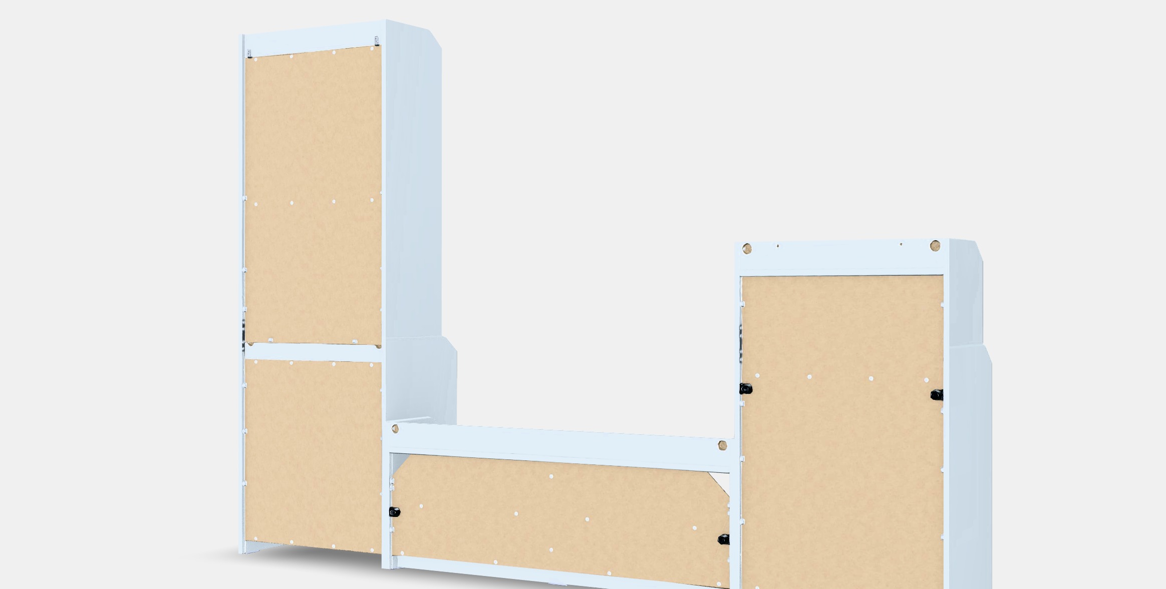 HAUGA TV-storage combination 1 Low-poly 3D model_6