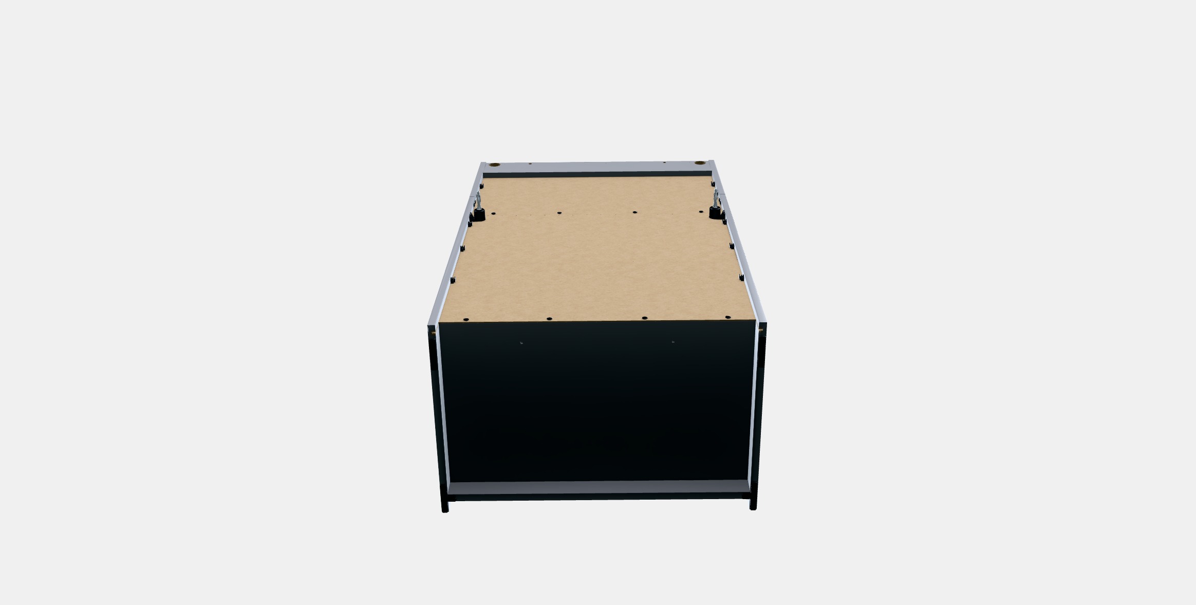HAUGA Cabinet with 2 doors Low-poly 3D model_5