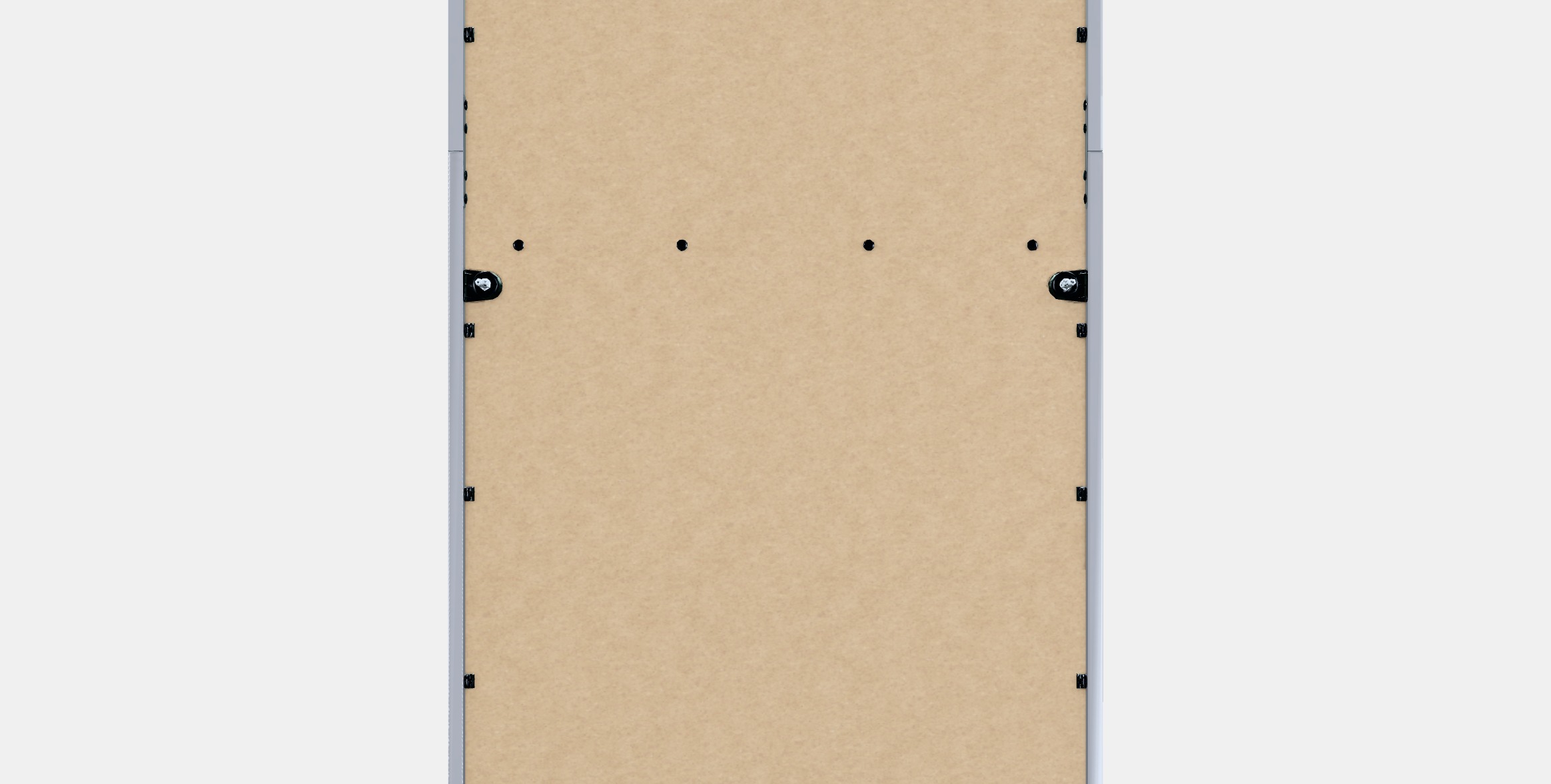 HAUGA Cabinet with 2 doors Low-poly 3D model_15