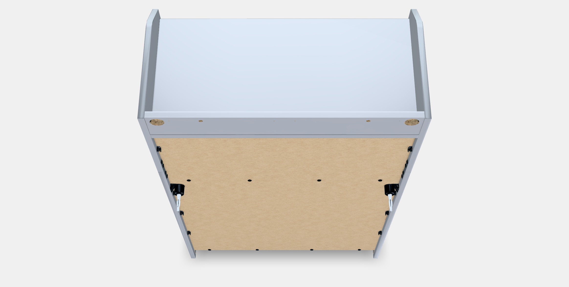 HAUGA Cabinet with 2 doors Low-poly 3D model_6