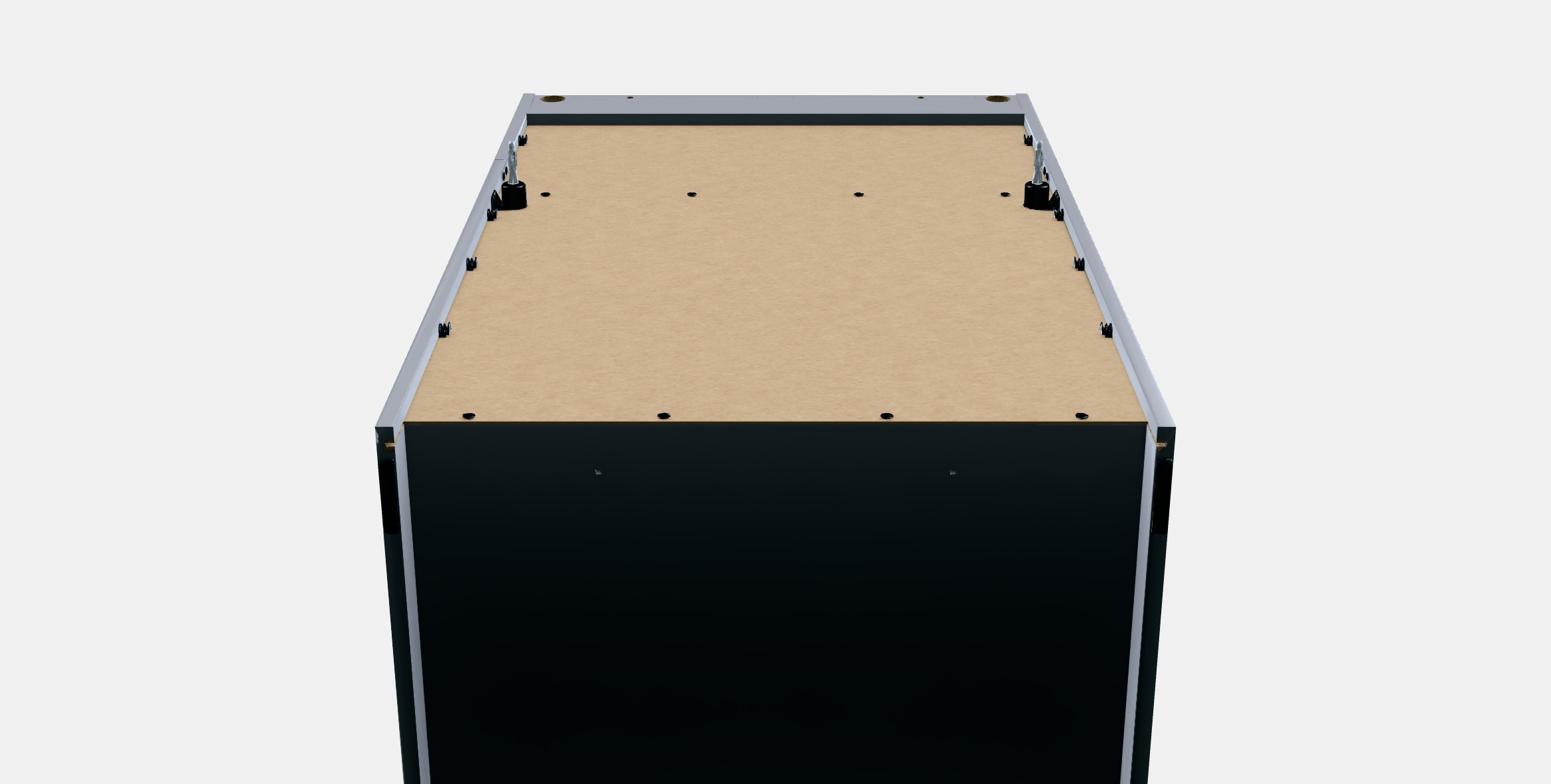 HAUGA Cabinet with 2 doors Low-poly 3D model_7