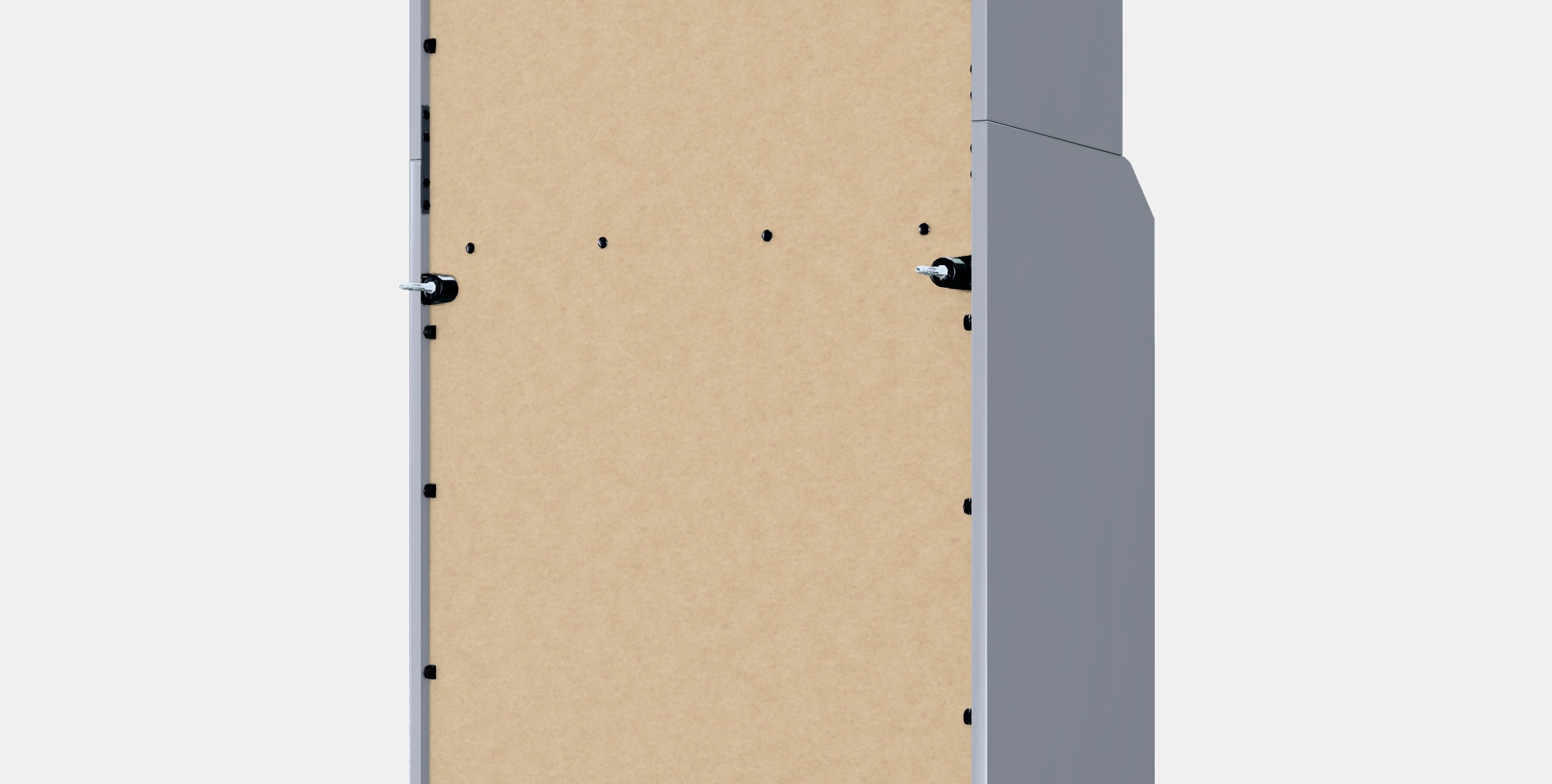 HAUGA Cabinet with 2 doors Low-poly 3D model_9