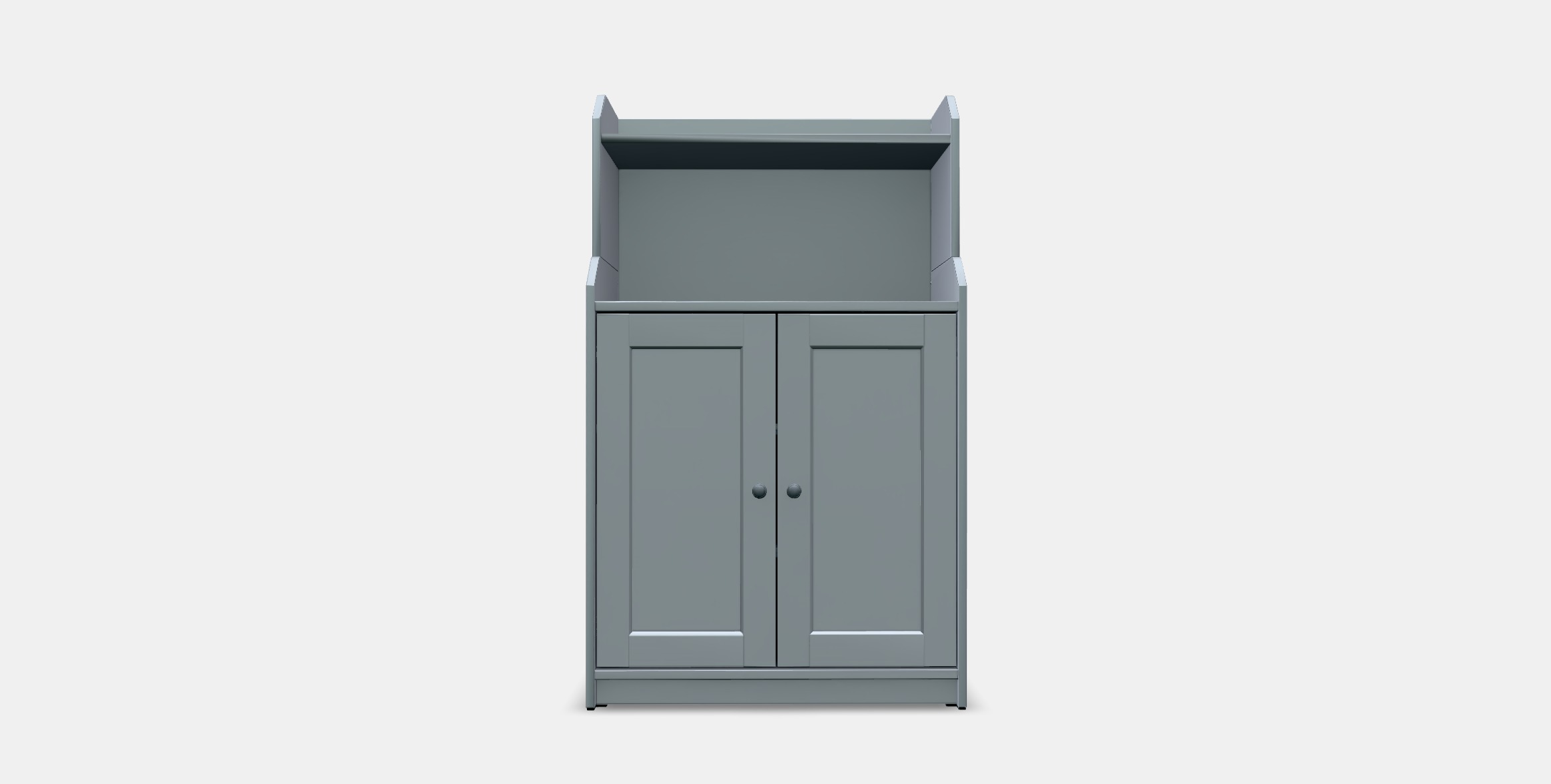 HAUGA Cabinet with 2 doors Low-poly 3D model_10