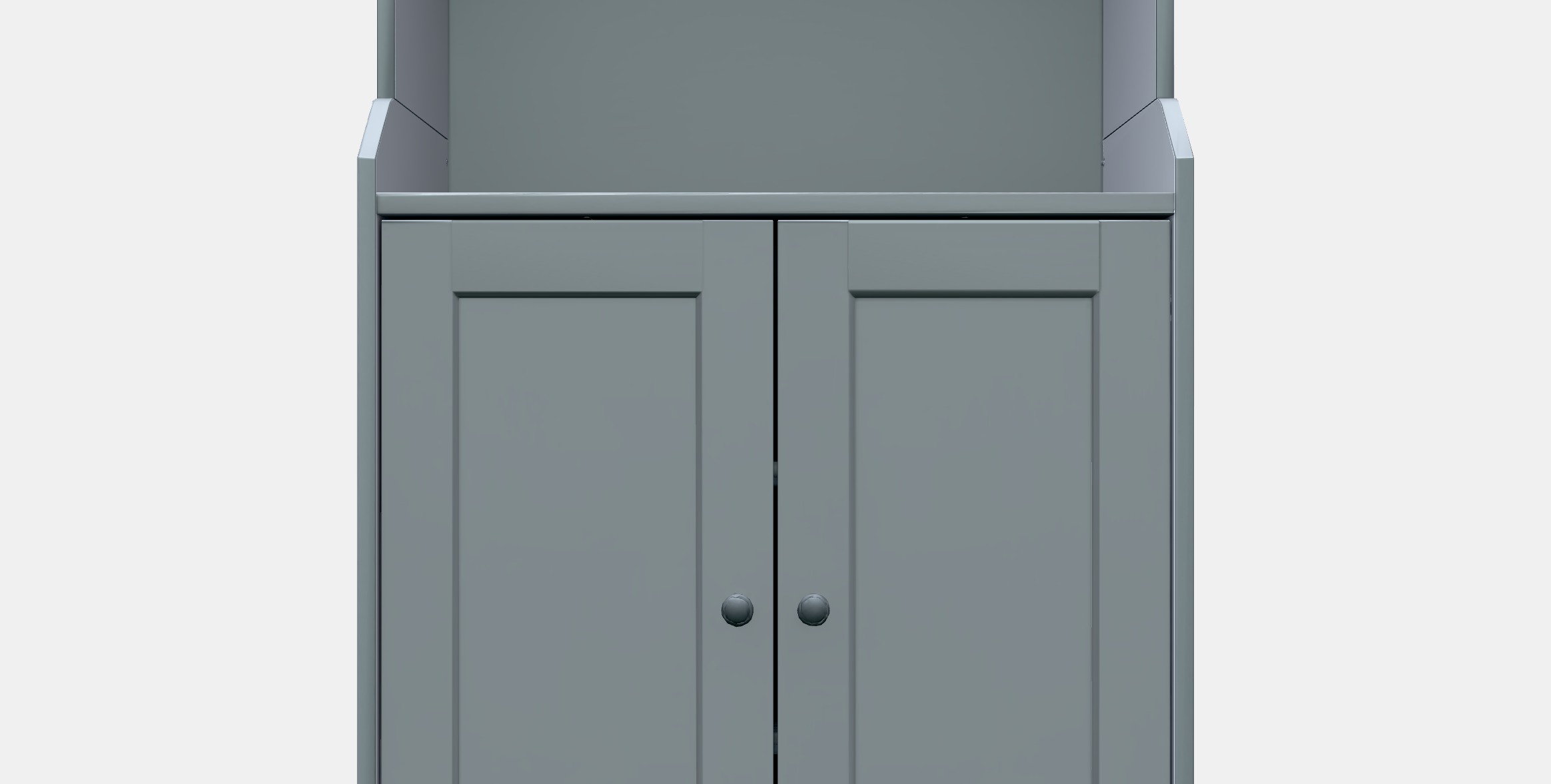 HAUGA Cabinet with 2 doors Low-poly 3D model_11