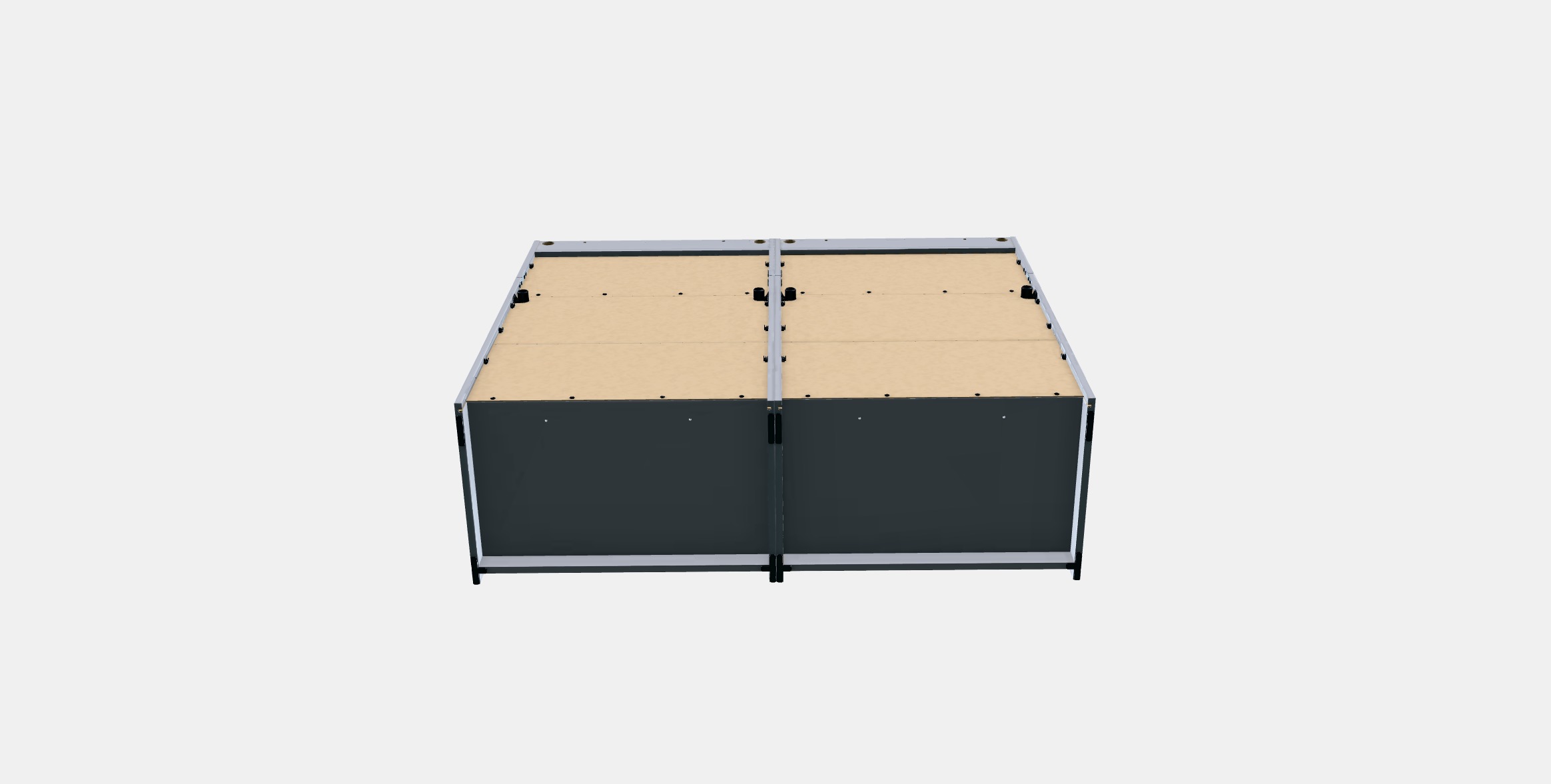 HAUGA Storage combination 7 Low-poly 3D model_5