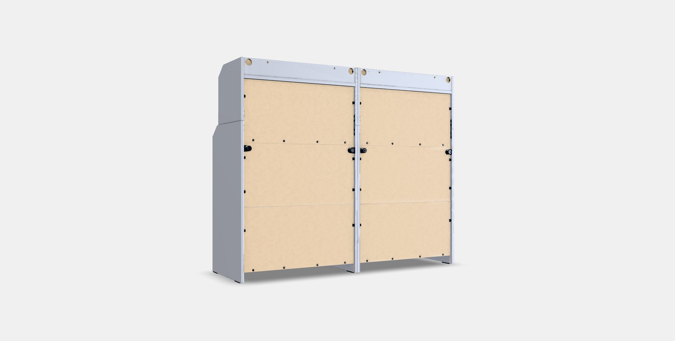 HAUGA Storage combination 7 Low-poly 3D model_15