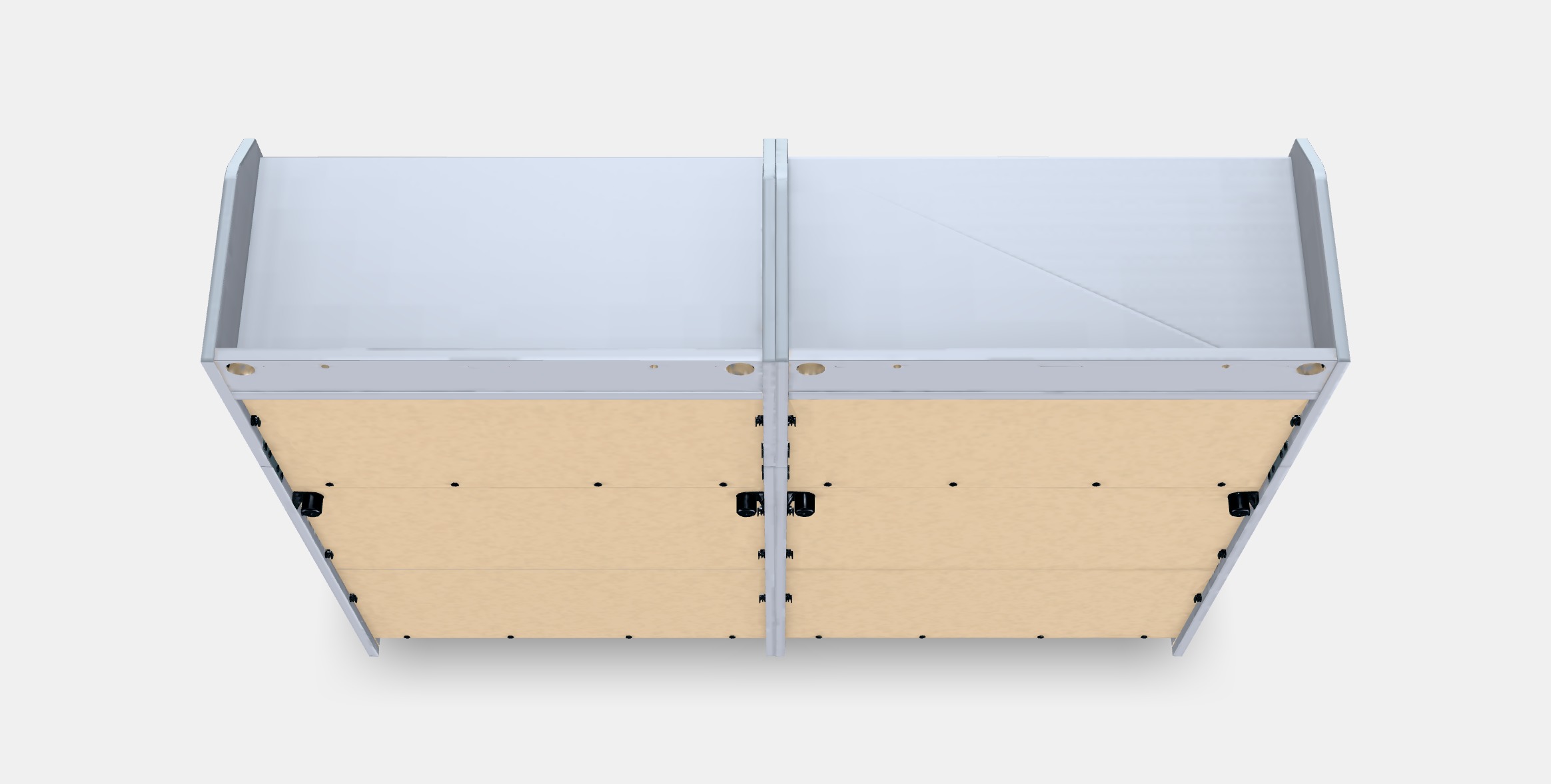 HAUGA Storage combination 7 Low-poly 3D model_6