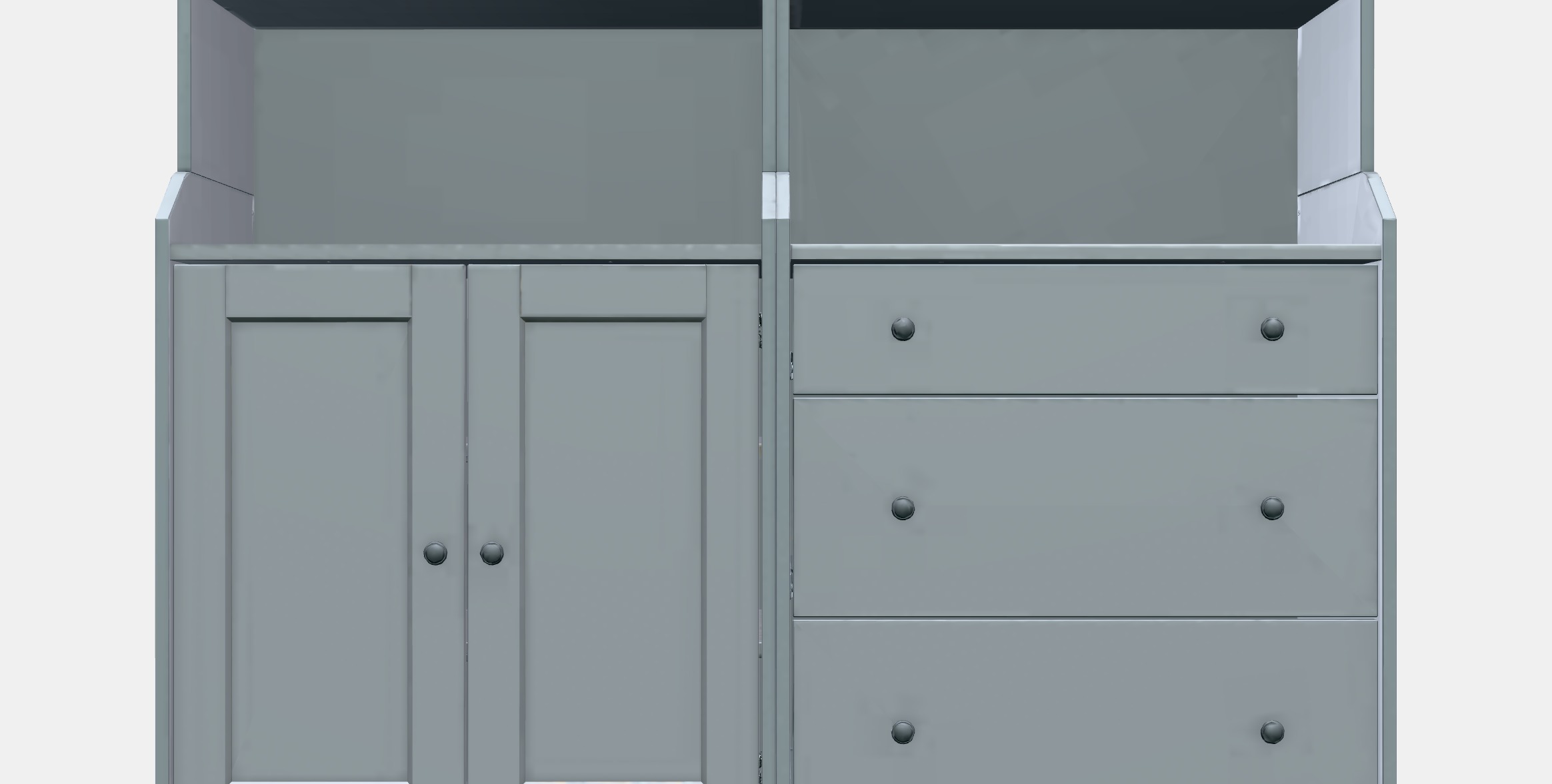 HAUGA Storage combination 7 Low-poly 3D model_11