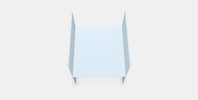 KALLAX Insert with 1 shelf Low-poly 3D model
