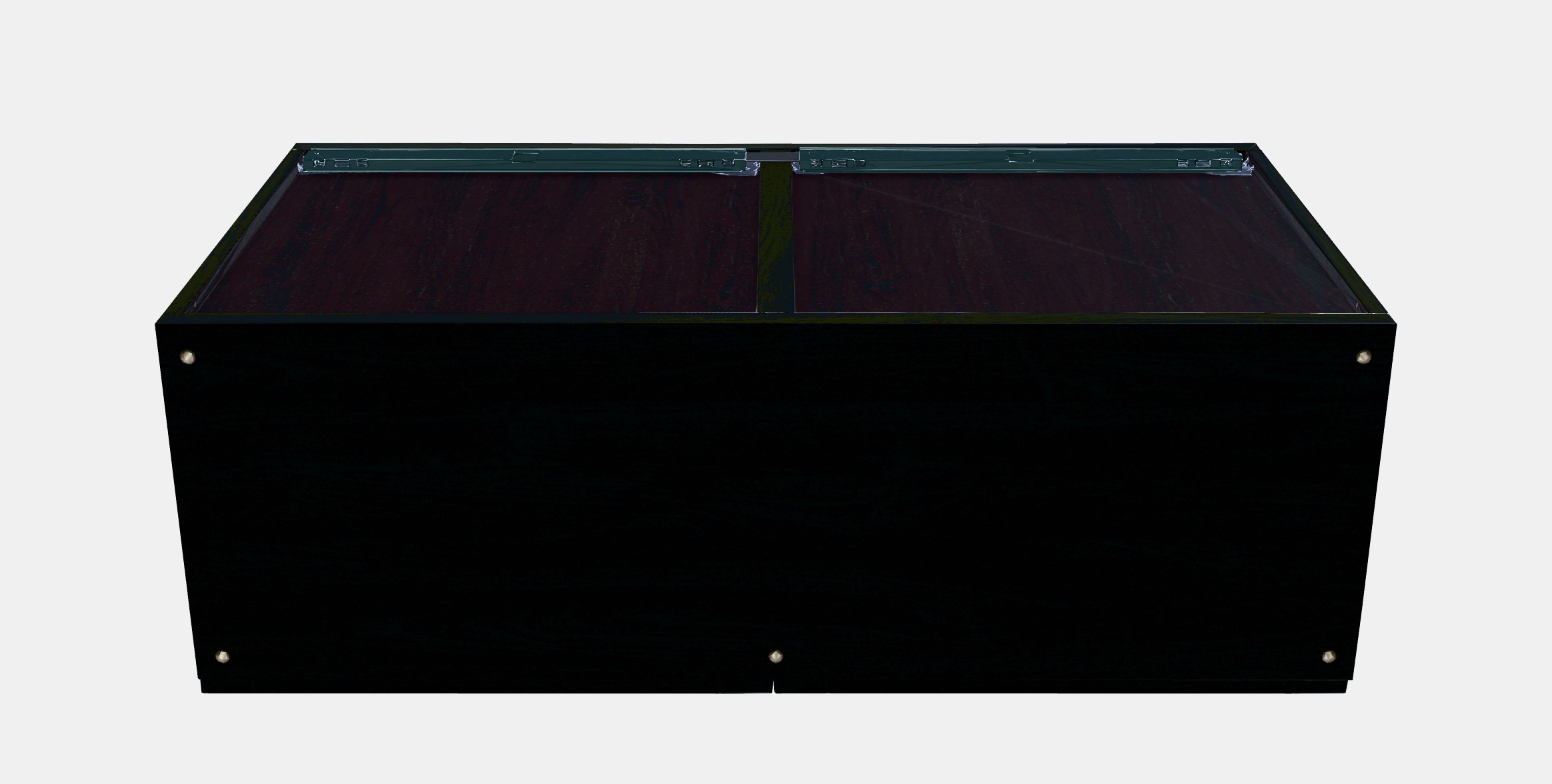 BESTA Wall-mounted cabinet combination Low-poly 3D model_6