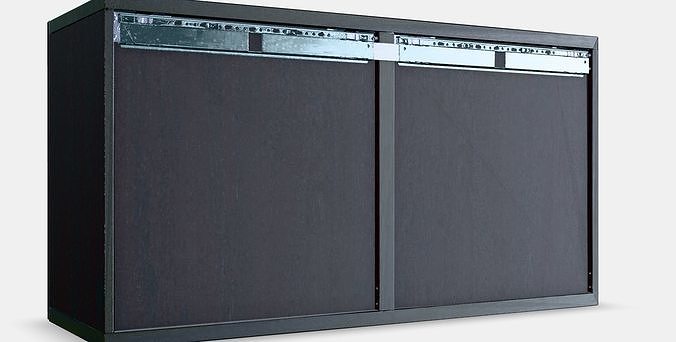 BESTA Wall-mounted cabinet combination Low-poly 3D model