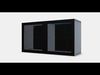 BESTA Wall-mounted cabinet combination Low-poly 3D model_1