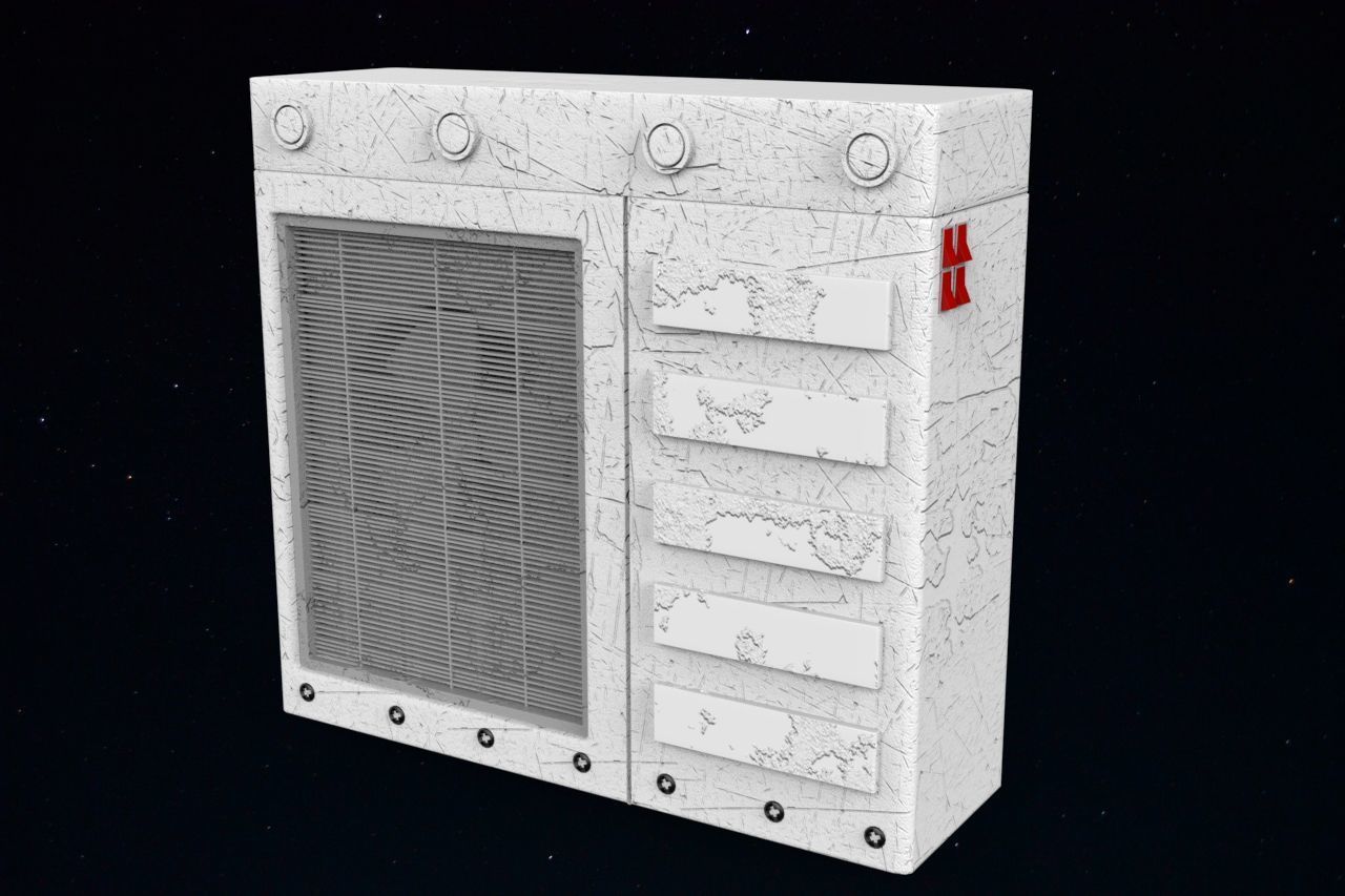 AC machine 3d model  Low-poly 3D model_6