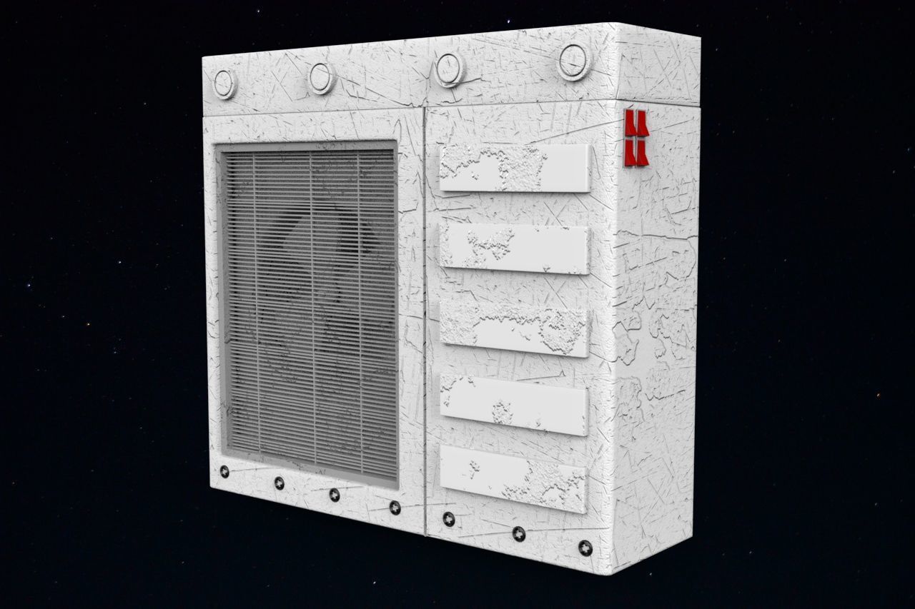AC machine 3d model  Low-poly 3D model_3