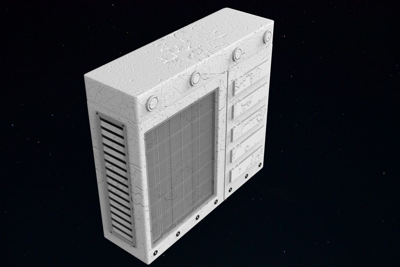 AC machine 3d model  Low-poly 3D model_5