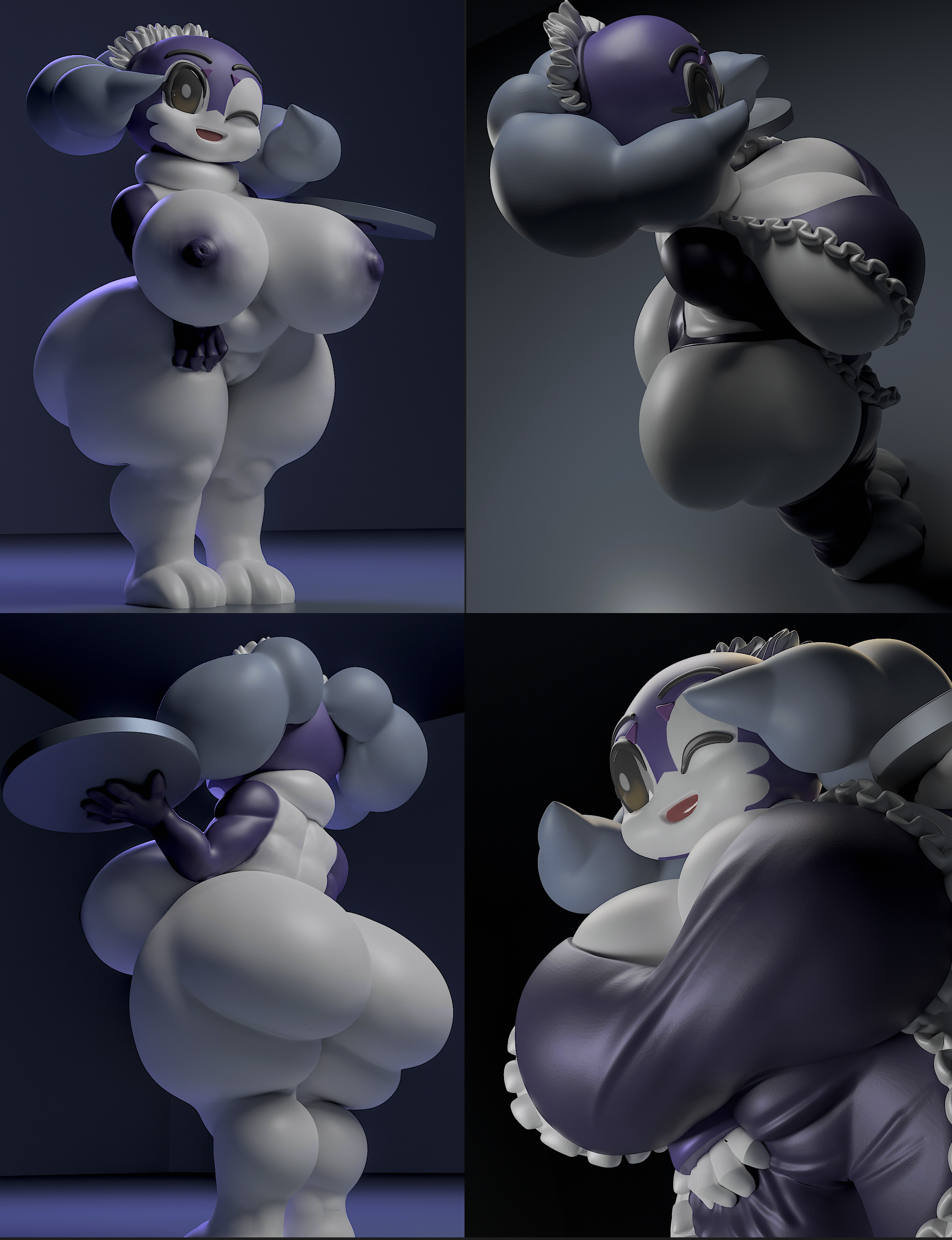 Indeedee Pokemon SFW and NSFW 3D print model_1
